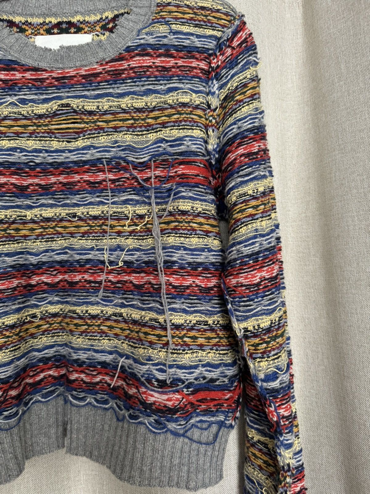 Maison Margiela Maison Margiela distressed crew-neck sweater Size M / US 6-8 / IT 42-44 - 3 Thumbnail
