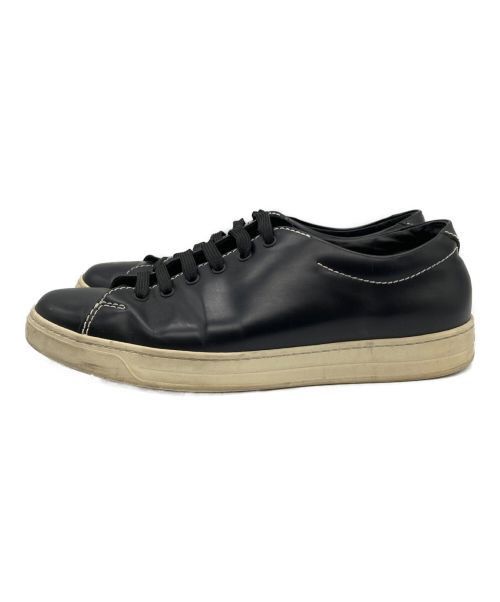 Prada PRADA Leather Sneakers Black 8 (26cm) Size US 8 / EU 41 - 2 Thumbnail