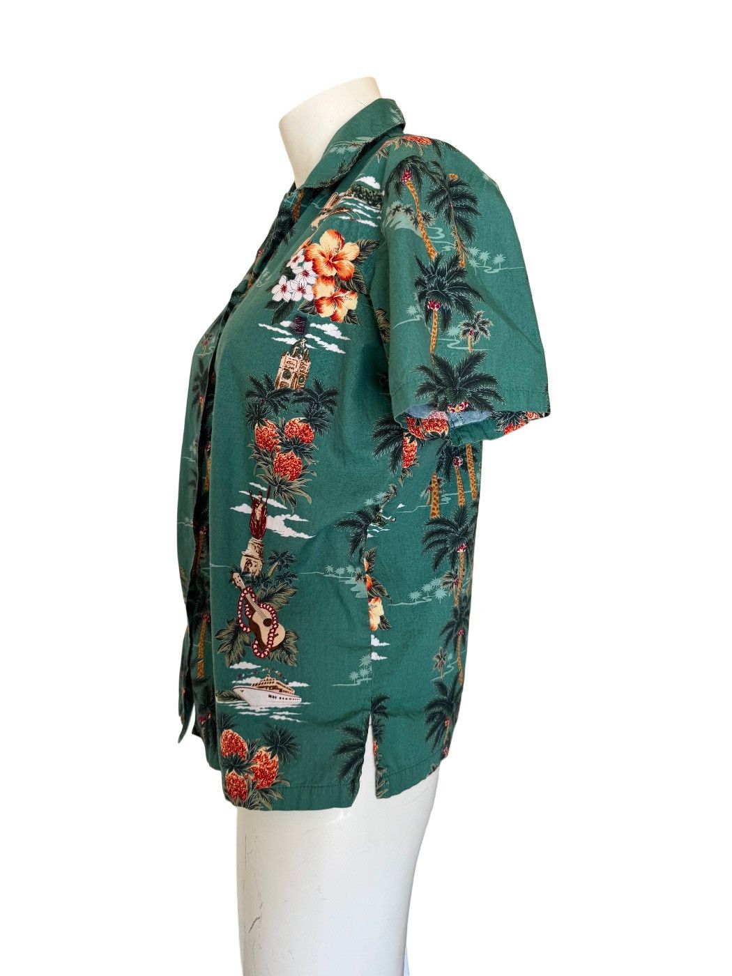 Other Bishop St. Apparel 90s women small green button up Hawaii Size S / US 4 / IT 40 - 2 Thumbnail