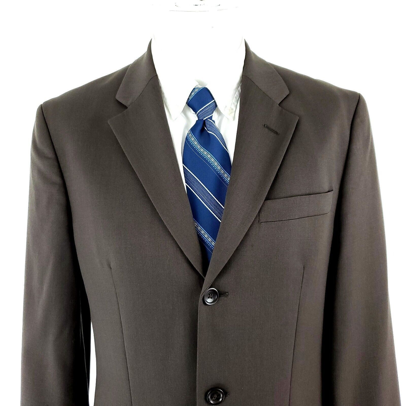 Banana Republic Banana Republic Wool 3 Button Blazer 38R Beige Green Size 38R - 1 Thumbnail