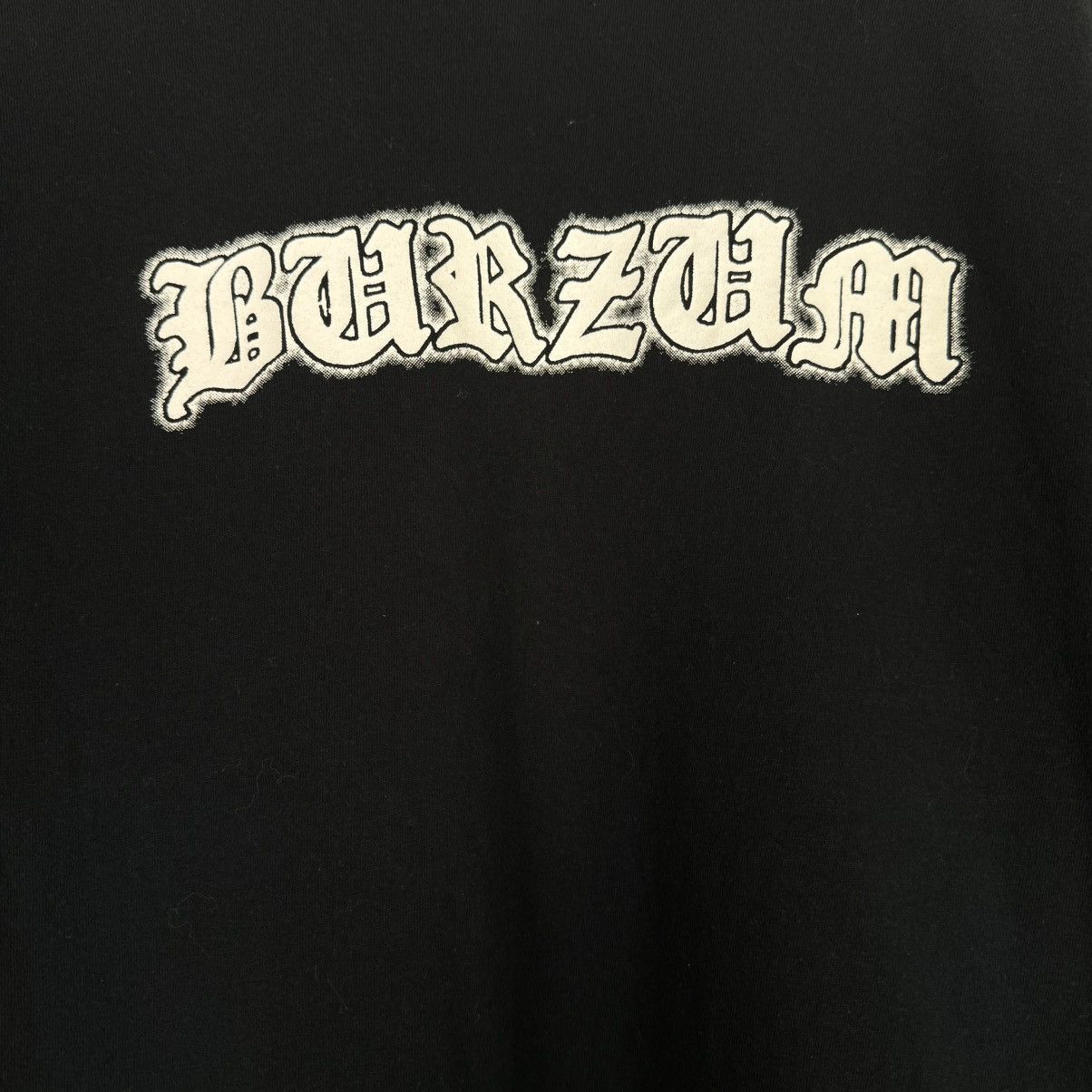 Band Tees Vintage Burzum B/W Picture Euro Screen Stars Metal T Shirt Size US XL / EU 56 / 4 - 5 Thumbnail