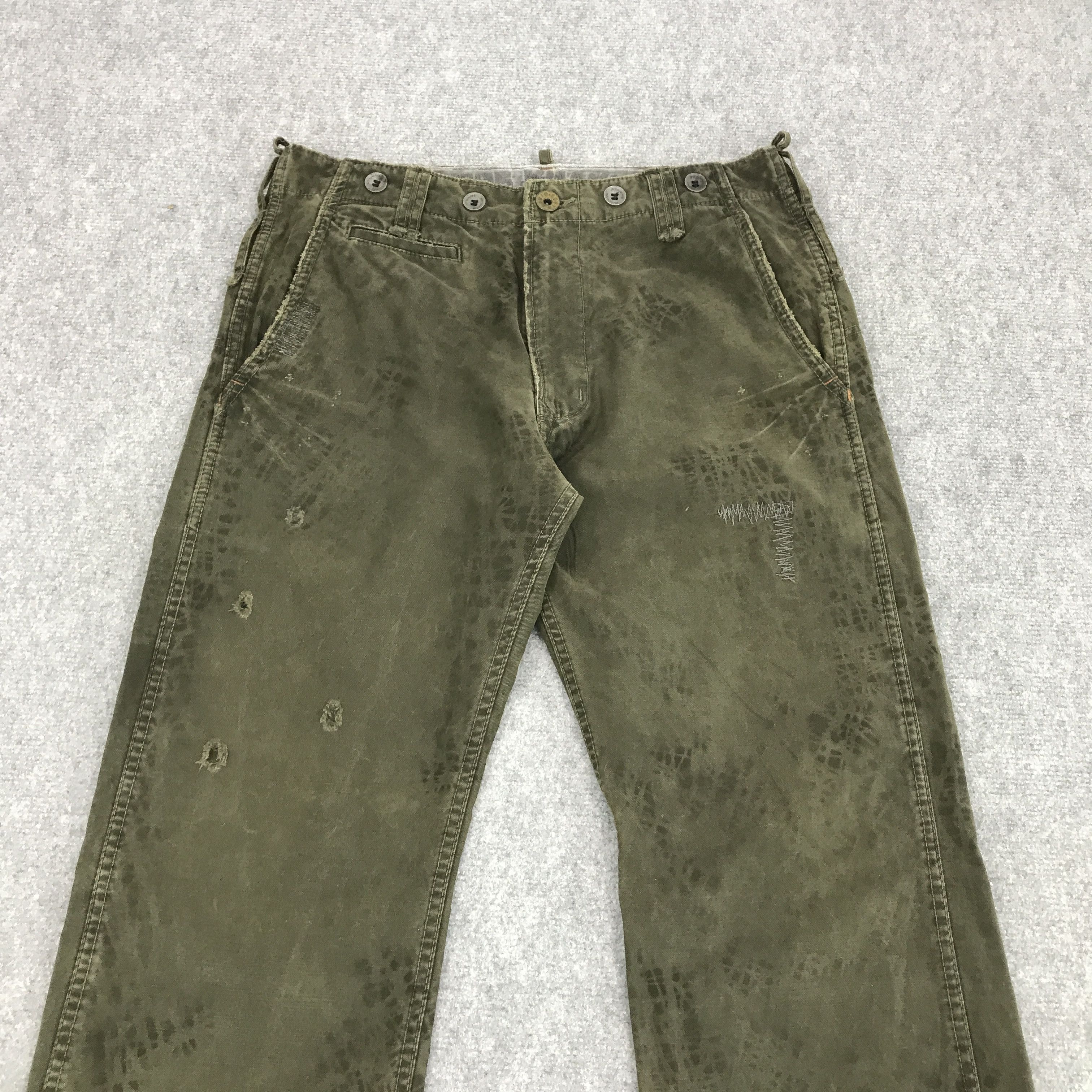 Edwin × If Six Was Nine × Japanese Brand FLARE RARE DESIGN EDWIN BOOTCUT DISTRESSED PANTS Size US 30 / EU 46 - 2 Thumbnail