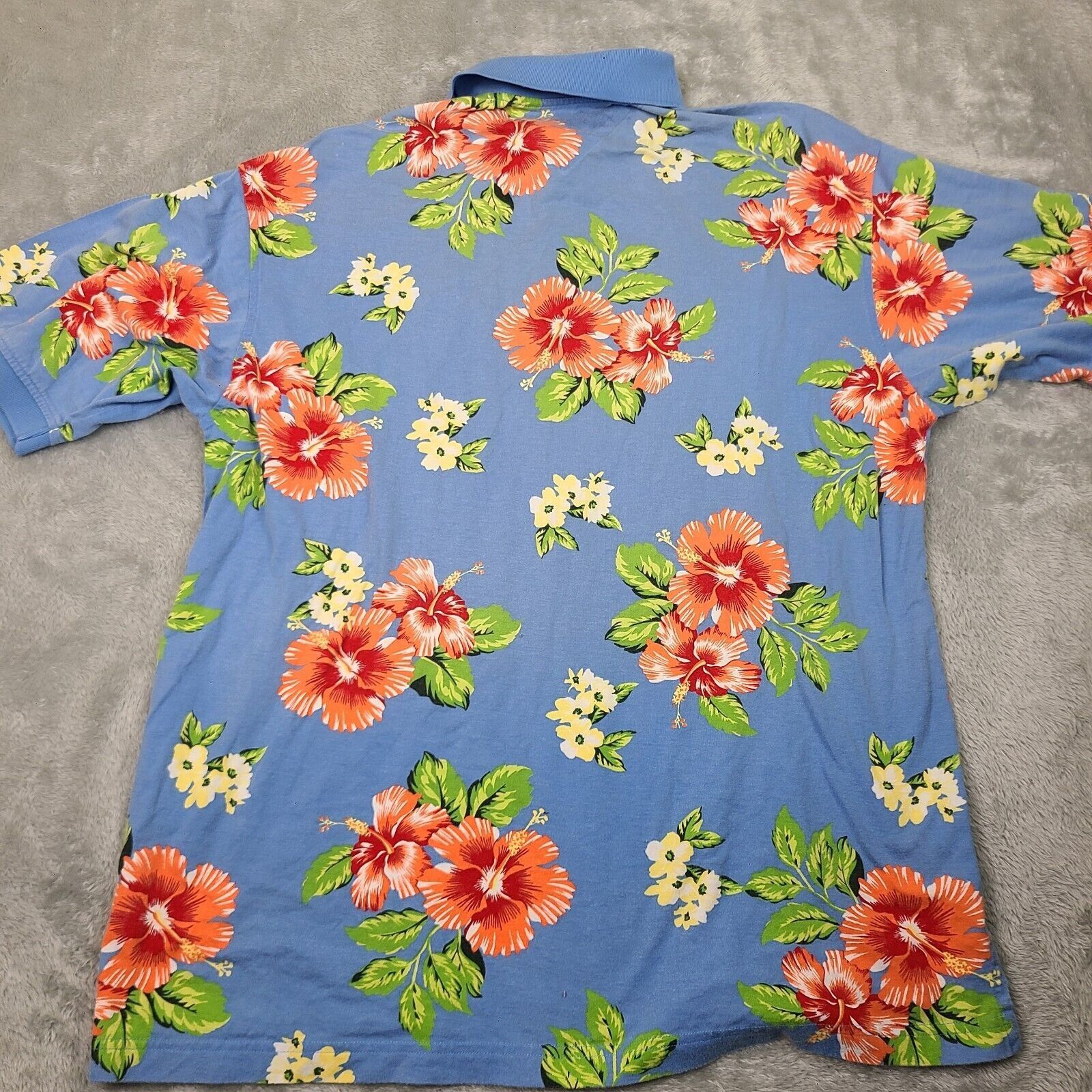 Tommy Hilfiger Tommy Hilfiger Shirt Mens Large Polo Hawaiian Preppy Golf Fl Size US L / EU 52-54 / 3 - 2 Thumbnail