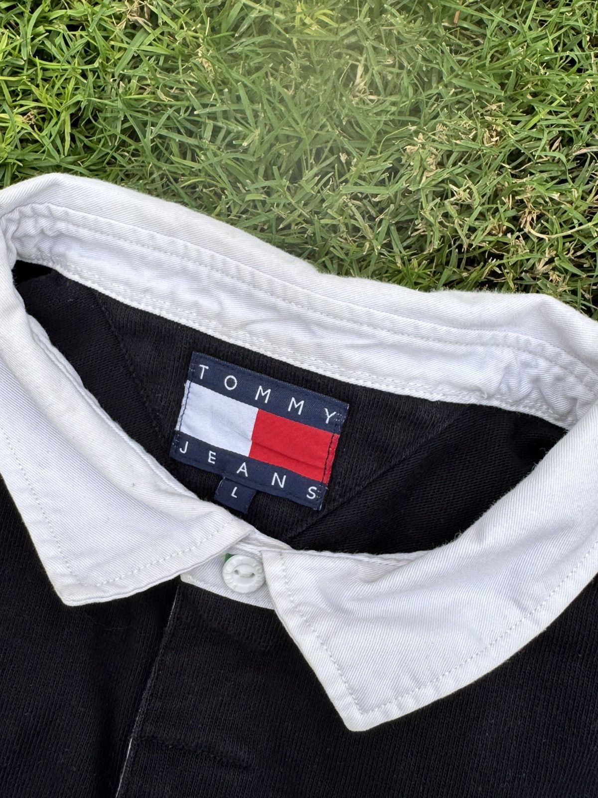Tommy Hilfiger Tommy Jeans Street Archives Capsule Flag Logo Polo Size US L / EU 52-54 / 3 - 6 Thumbnail