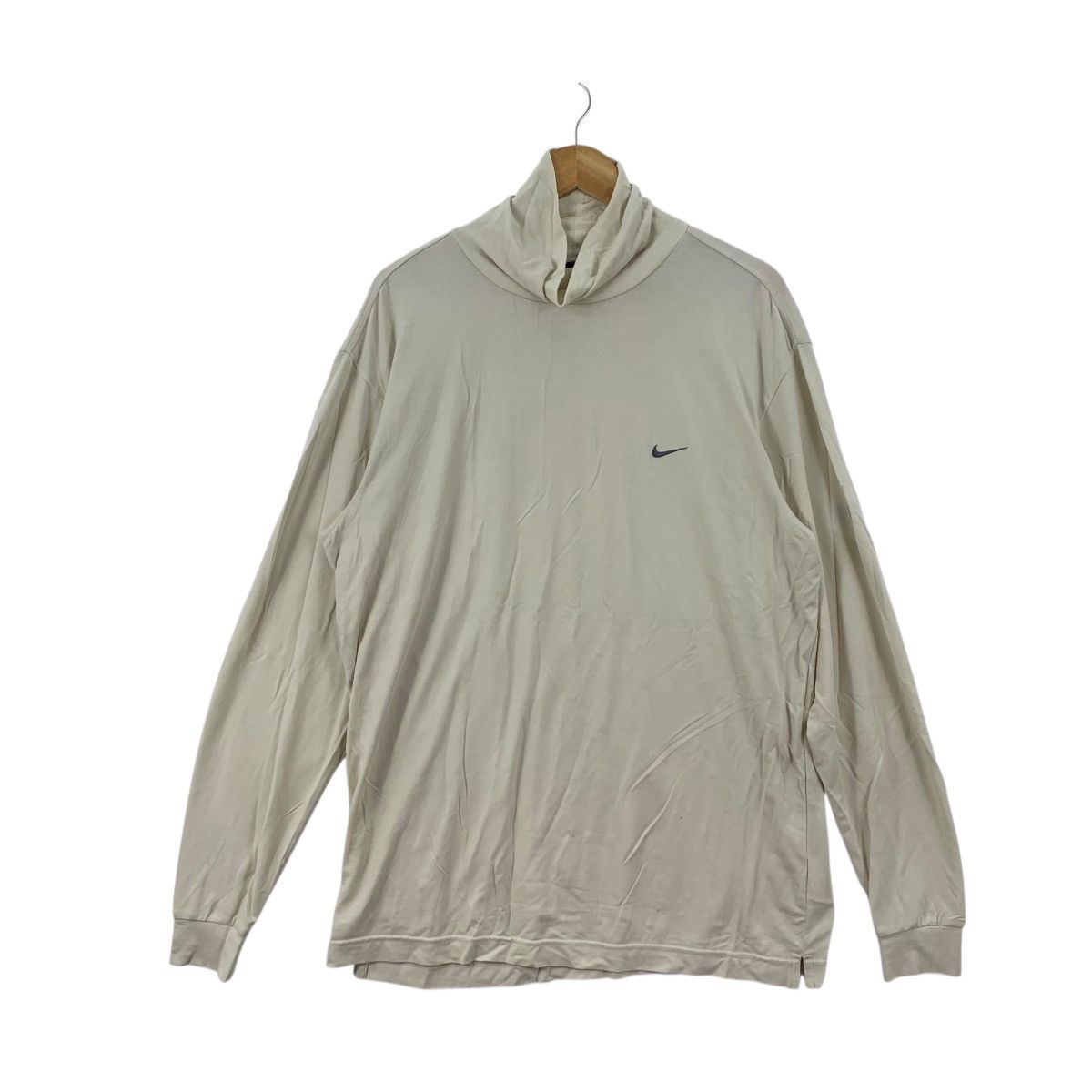 Nike Vintage NIKE GOLF TIGER WOODS Turtle Neck Plain Tee Shirt Size US L / EU 52-54 / 3 - 1 Thumbnail