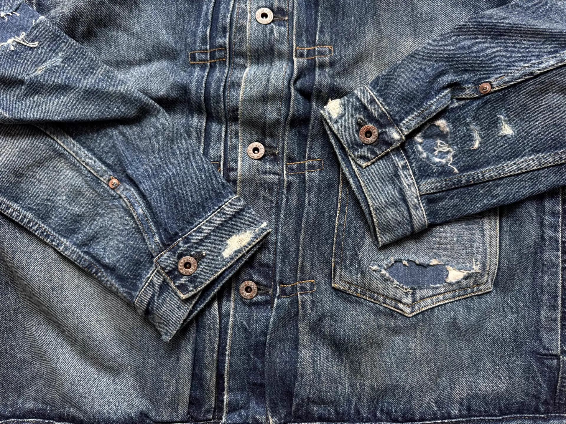 Madness MADNESS 24AW AGING TYPE-I Denim WASHED DESTROYED JAPAN JKT Size US M / EU 48-50 / 2 - 7 Thumbnail
