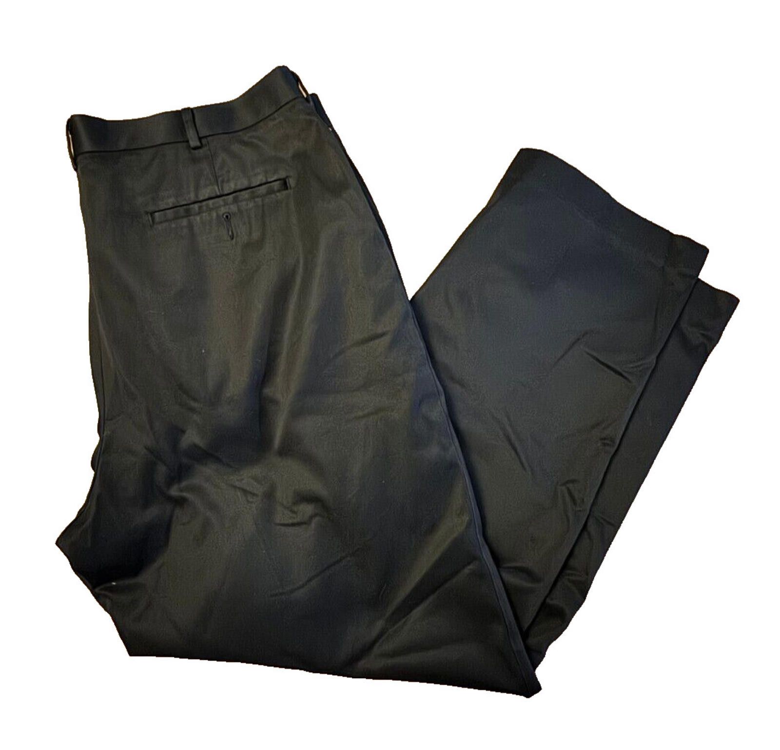 Xlarge XLA Pima Cotton Black Dress Pants Mens 40 x 30 Size 40" / US 18 - 1 Thumbnail