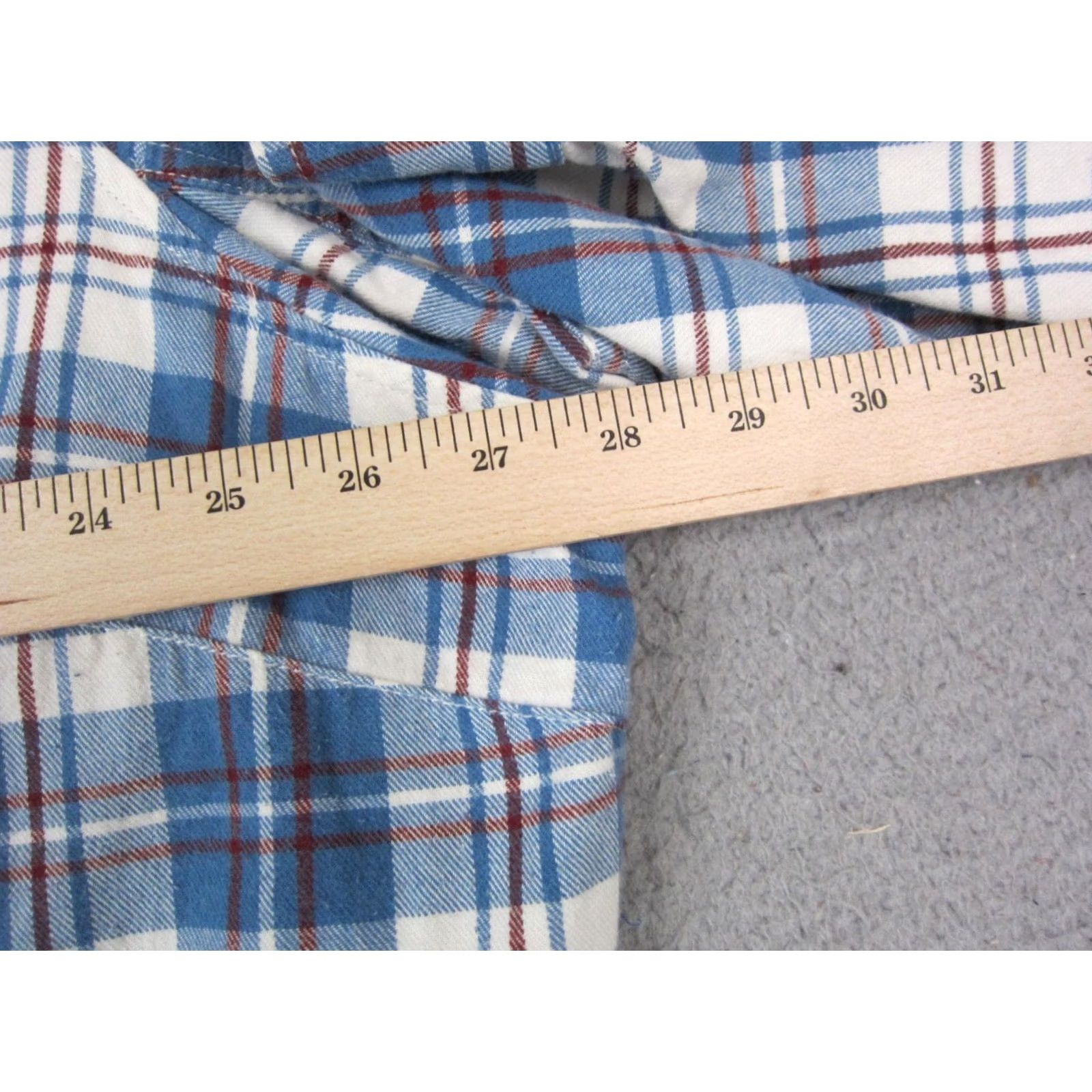 Vintage Duluth Shirt Womens 3X Blue White Plaid Flannel Button Up Western Casual Shirt Women 3X Plaid Vintage? (No) Size XXL / US 16-18 / IT 52-54 - 6 Thumbnail