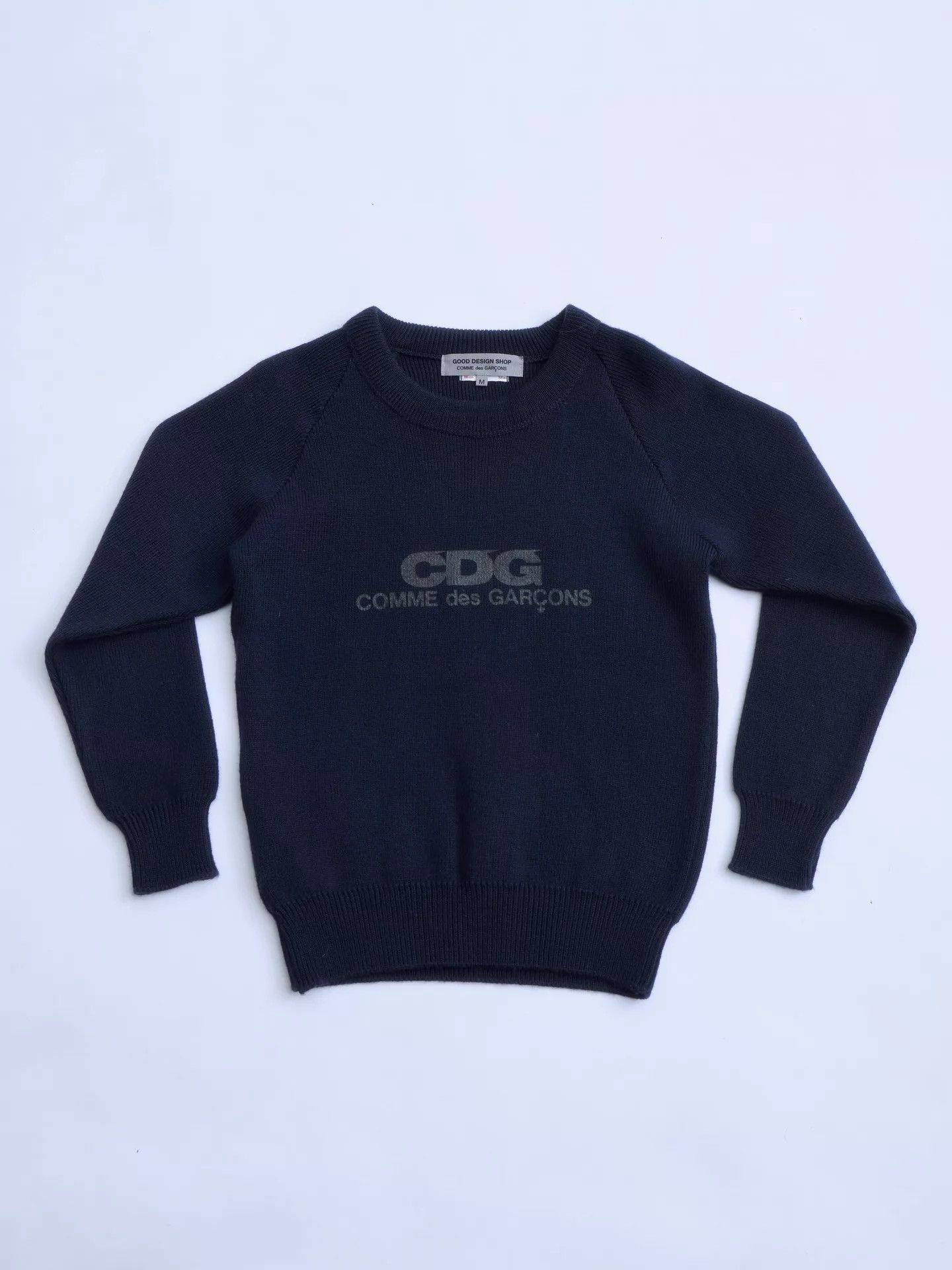 Comme des Garcons Comme des Garçons 2015 Navy Logo Knit Sweater M Size M / US 6-8 / IT 42-44 - 8 Thumbnail