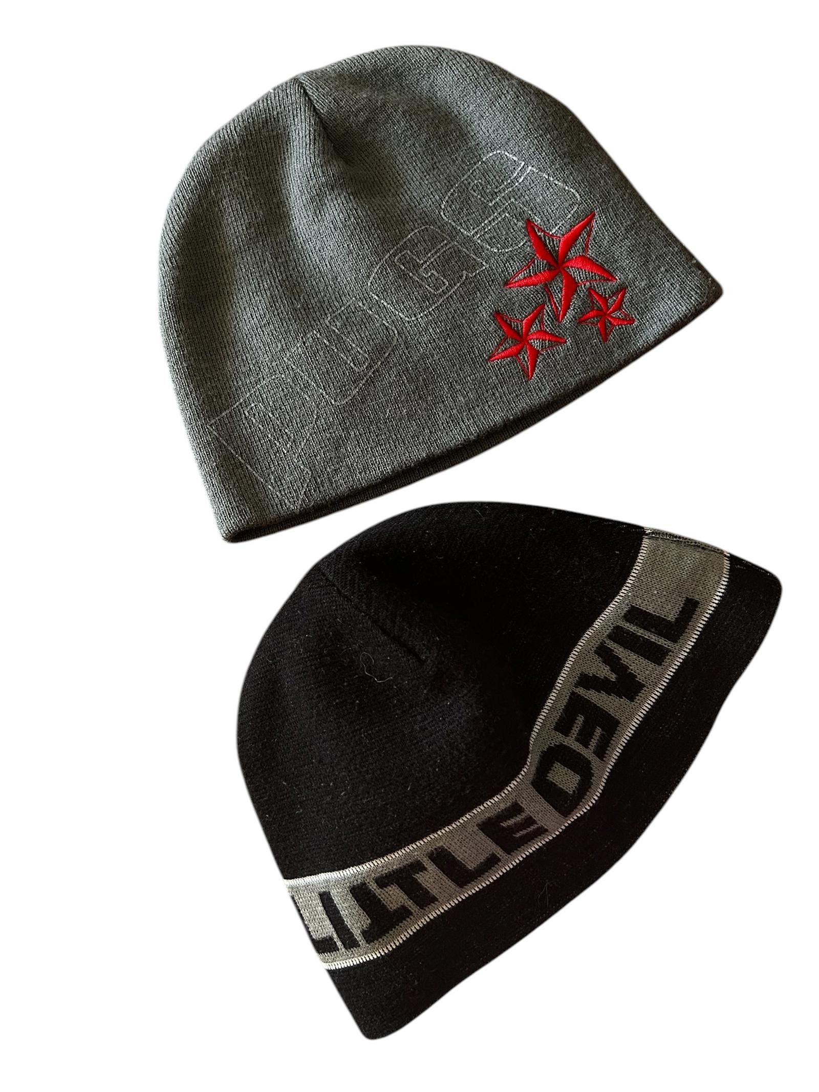 Designer Stylish Beanie Set: Gray & Black Collection Size ONE SIZE - 1 Thumbnail