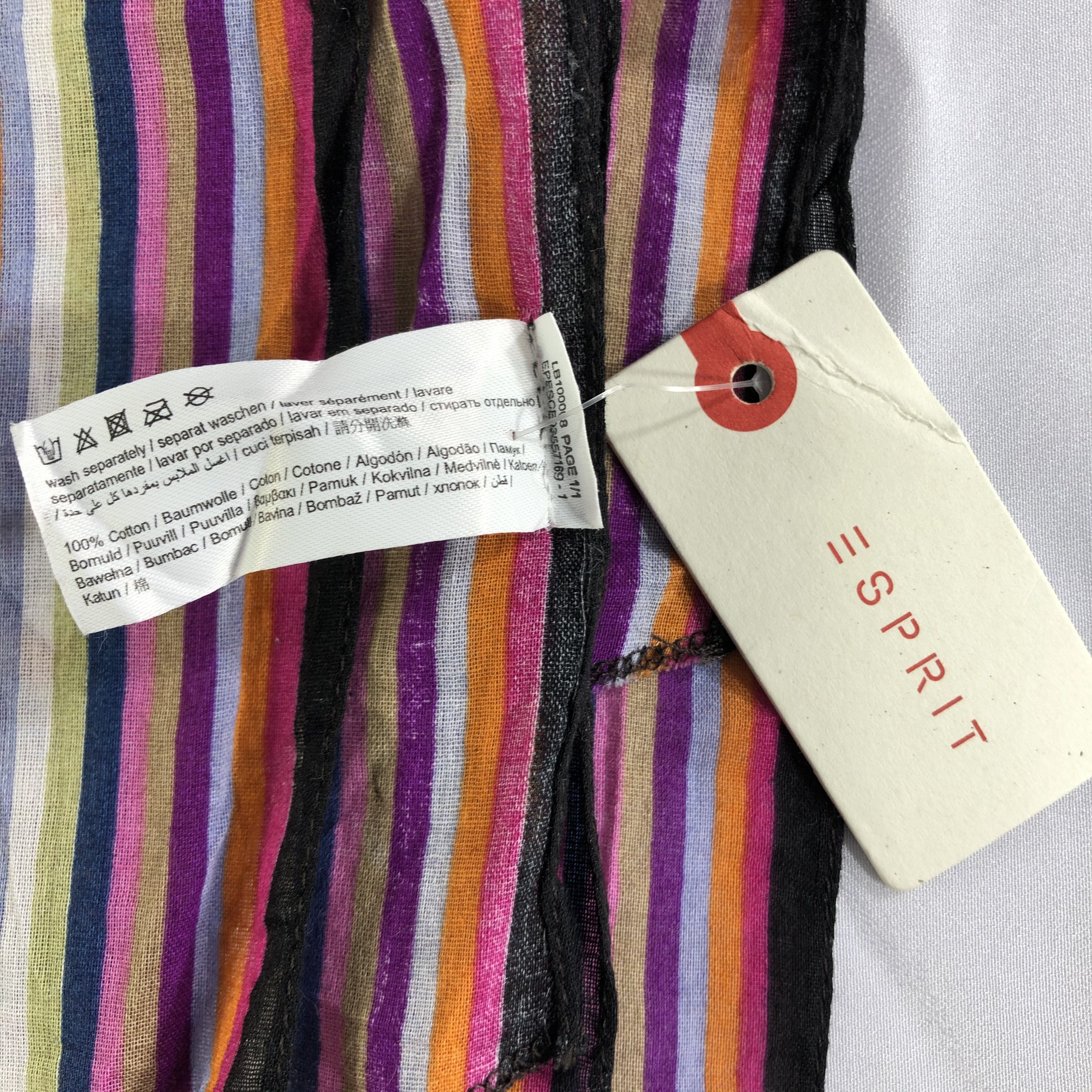 Esprit × Vintage Vintage Esprit Silk Scarf Size ONE SIZE - 7 Thumbnail