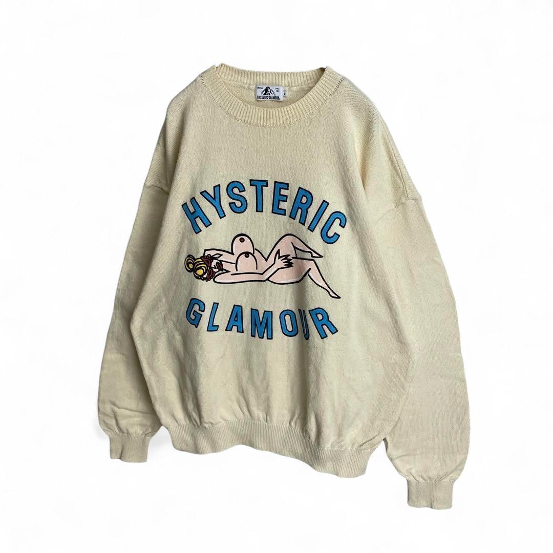 Hysteric Glamour Hysteric Glamour - L Beige Knit Sweater Ultra Rare Y2K 00s Size US L / EU 52-54 / 3 - 3 Thumbnail