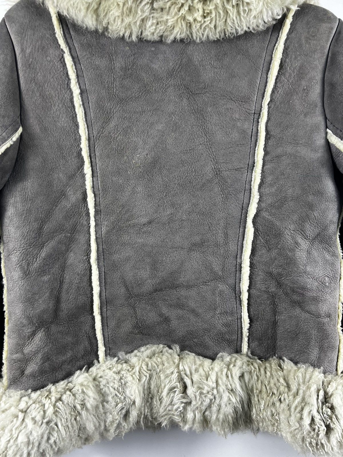 Other 🔥 Unknown Sheepskin Croped jacket Size S / US 4 / IT 40 - 9 Thumbnail