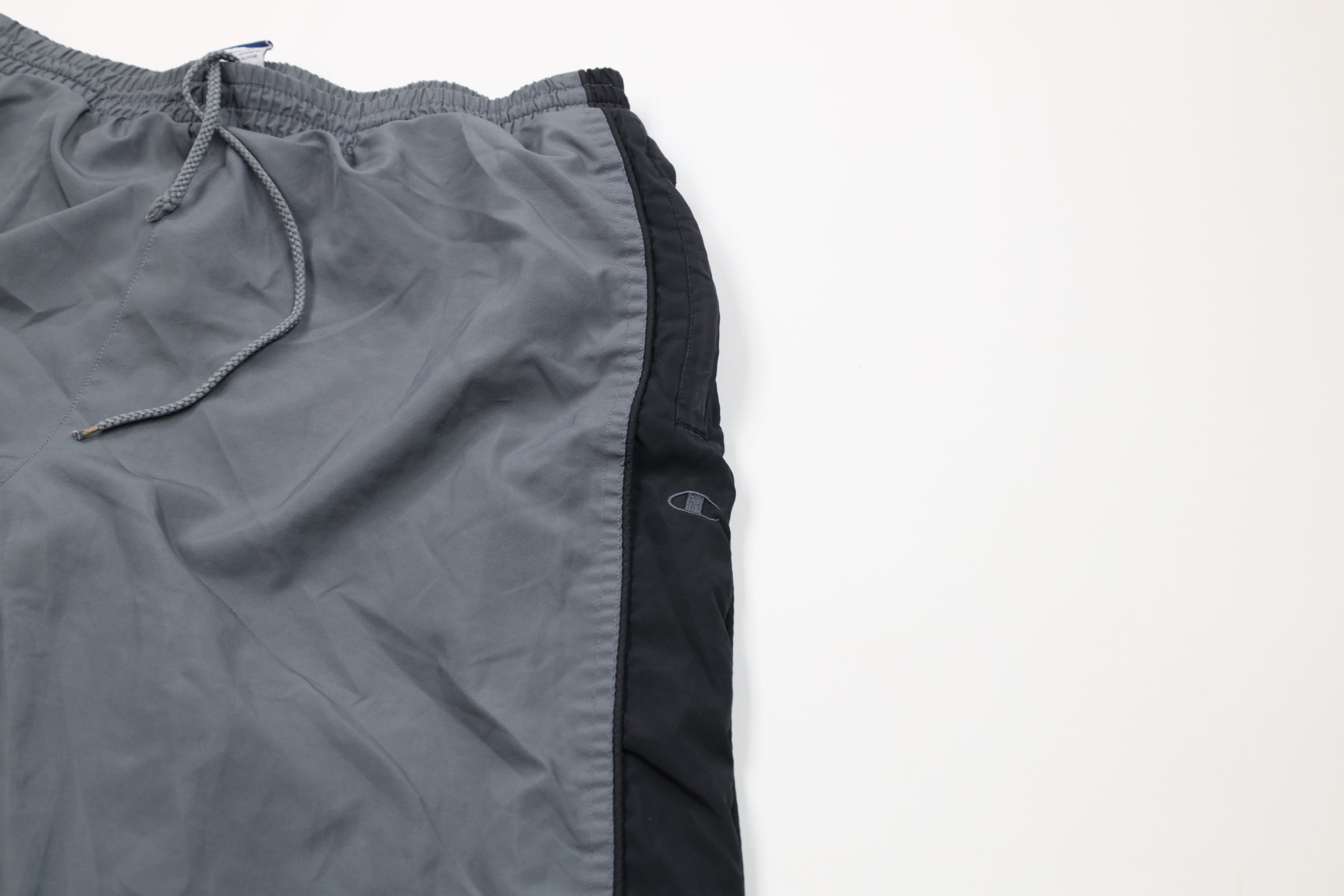 Champion Vintage 90s Champion Block Wide Leg Windbreaker Pants Gray Size US 36 / EU 52 - 7 Thumbnail
