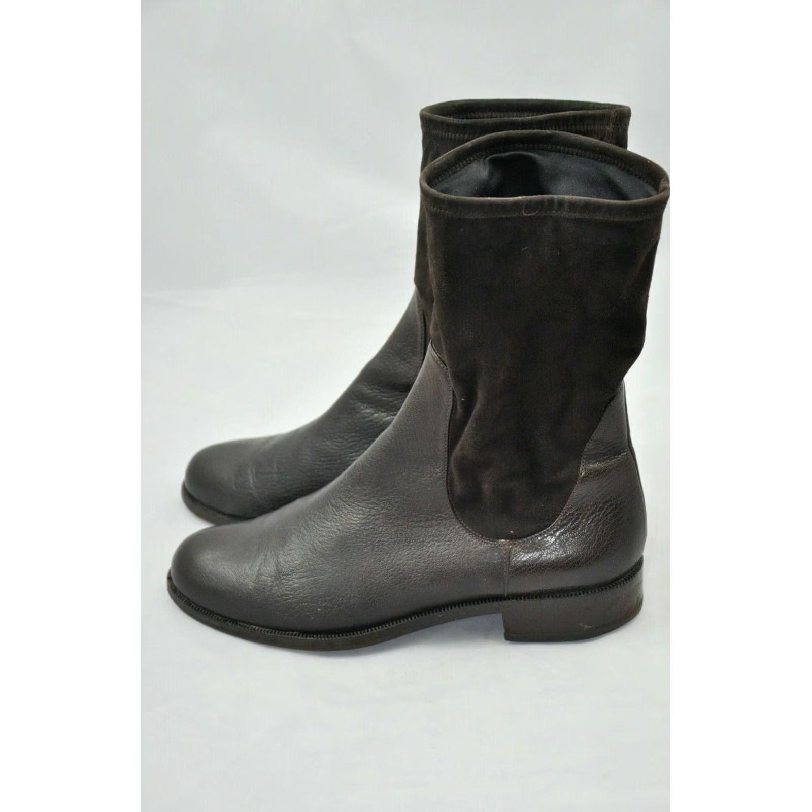 Vintage Gunex Brown Leather Bootie Women US 9 / EU 40 Ankle Booties Leather Outsole Italy Made 40 Brown Womens Boots Size US 7 / IT 37 - 2 Thumbnail