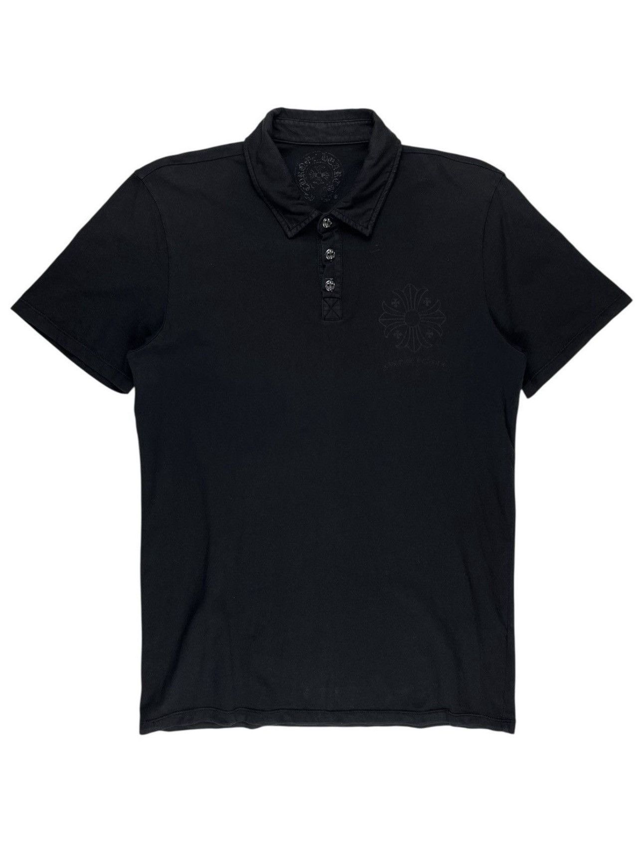 Chrome Hearts Chrome Hearts Silver Button Tonal Horseshoe Logo