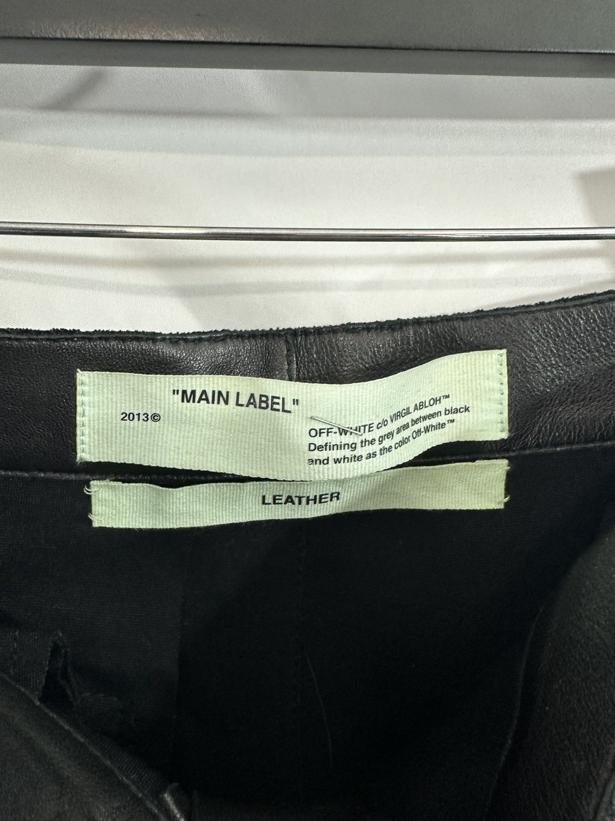 Off-White Off White Leather Snakeskin Pants Size US 42 / EU 58 - 7 Thumbnail