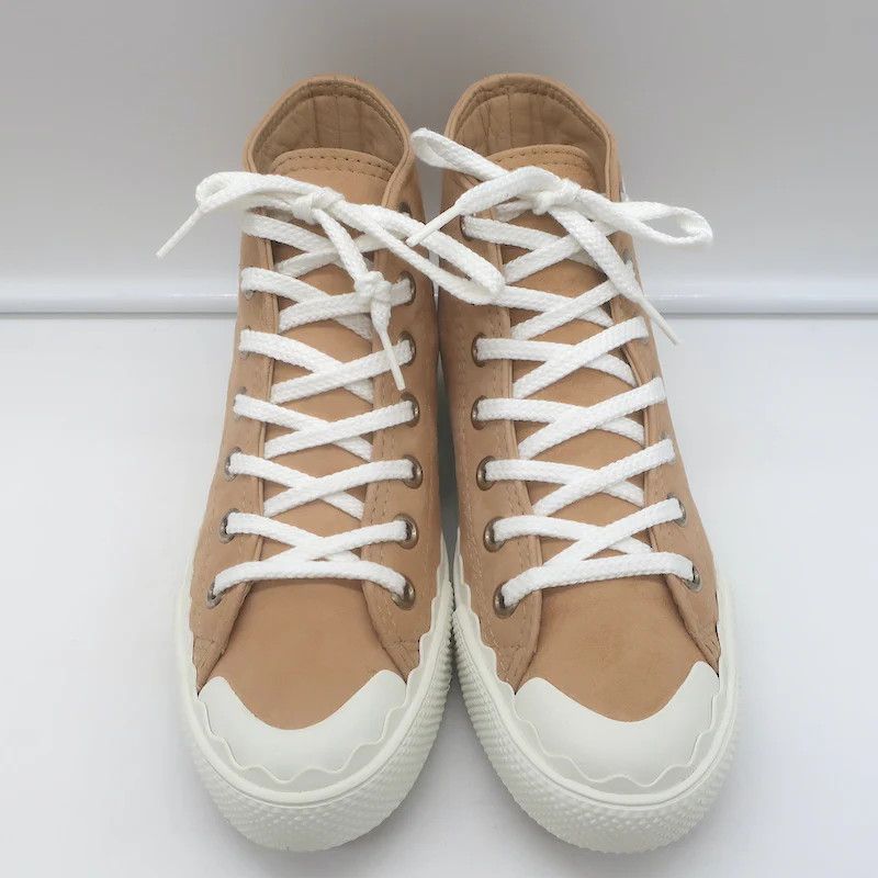Chloe o1y0825 Hi-Top Sneakers in Sand Size US 6 / IT 36 - 5 Thumbnail