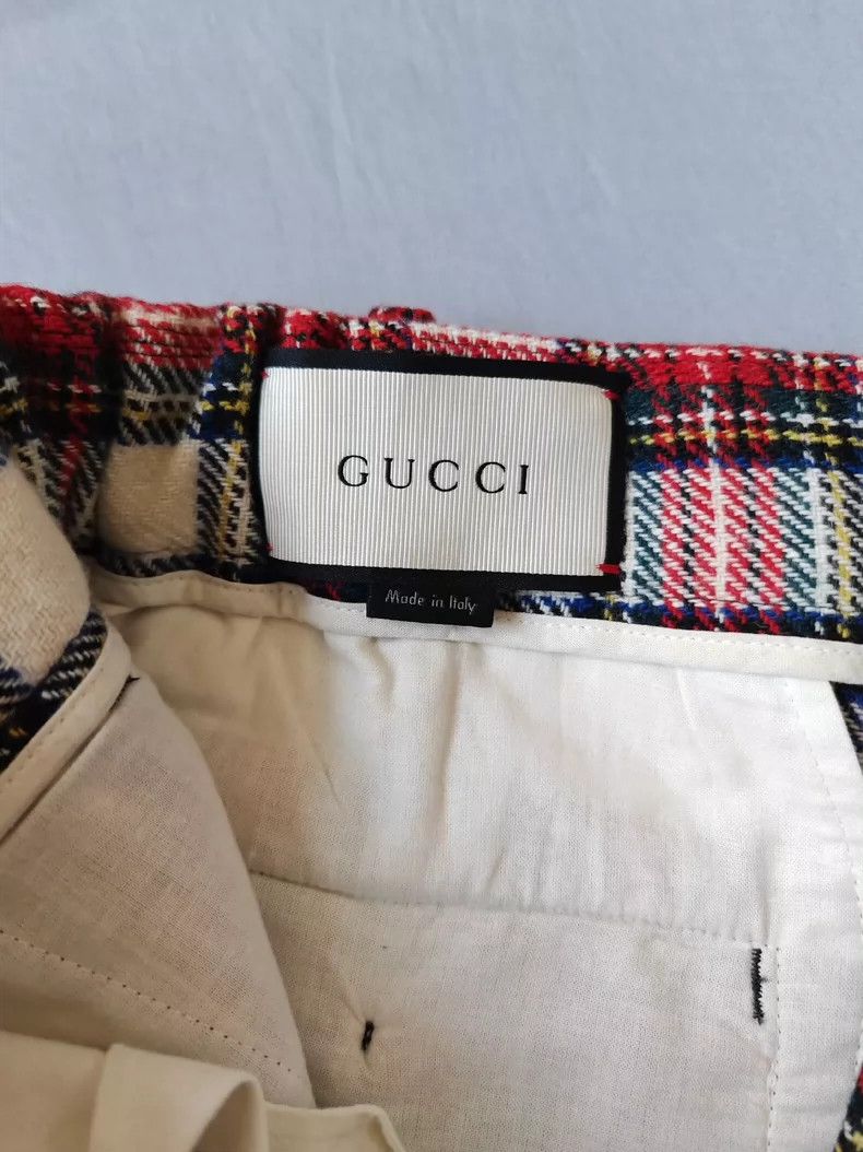 Gucci Gucci Wool plaid casual pants 2501-Nextarrow Size US 28 / EU 44 - 3 Thumbnail