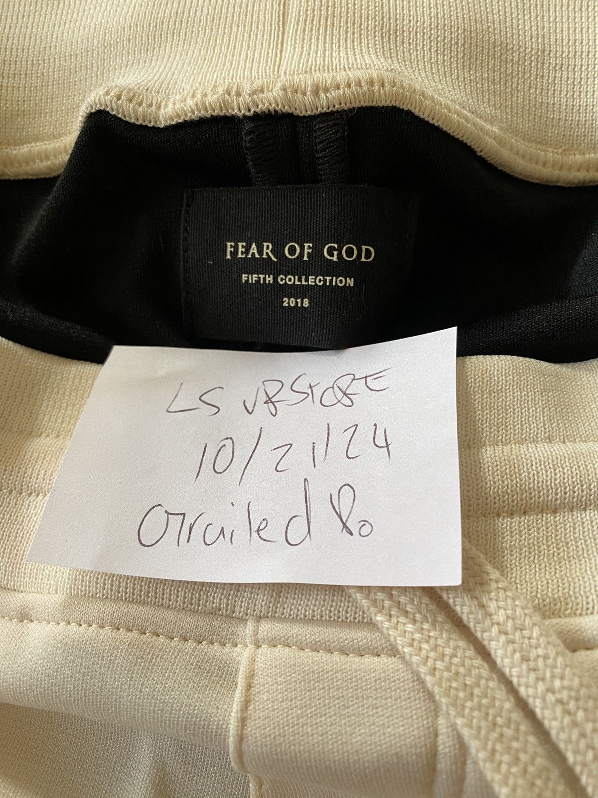 Fear of God Fear of God Moto Trackpants Cream/Red/Yellow/Black Medium Size US 32 / EU 48 - 6 Thumbnail