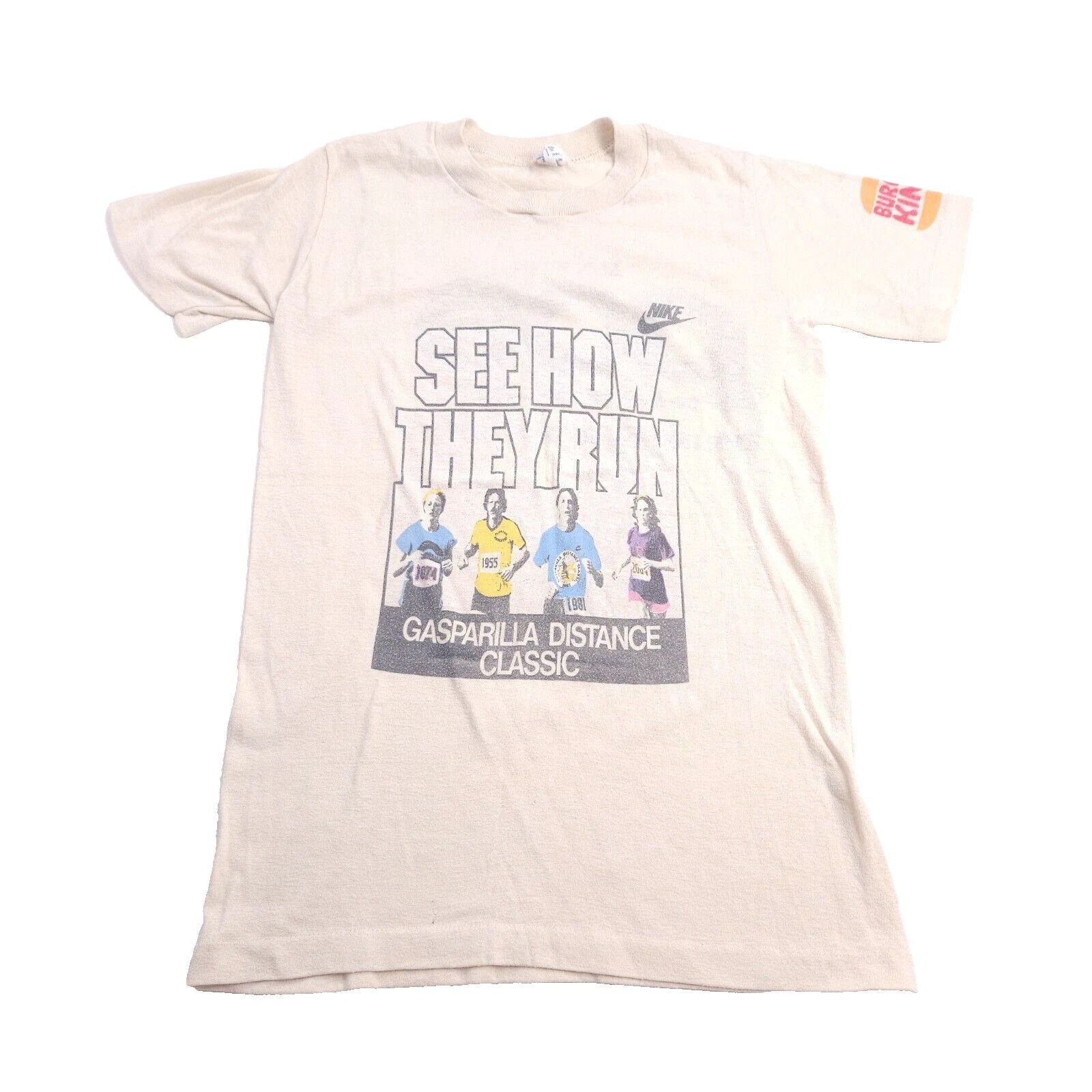 Nike Vintage 1981 Nike Gasparilla Burger King Run Race Shirt S Size US S / EU 44-46 / 1 - 1 Thumbnail