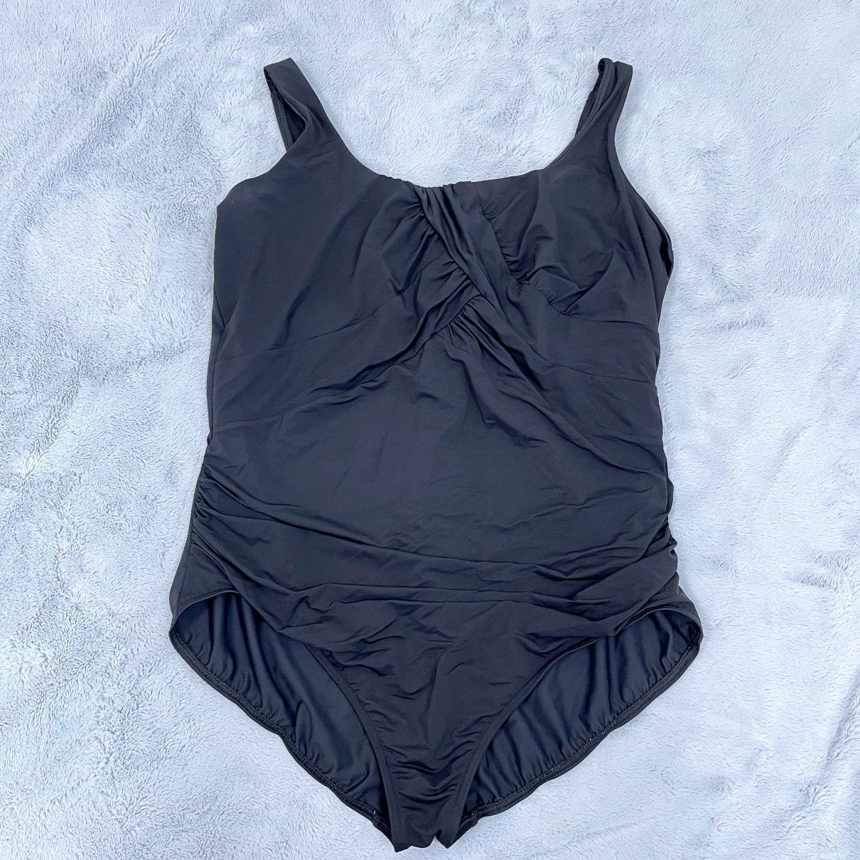 Lands' End Lands End SlenderSuit Carmela One Piece Swimsuit Black 22W Size ONE SIZE - 1 Thumbnail