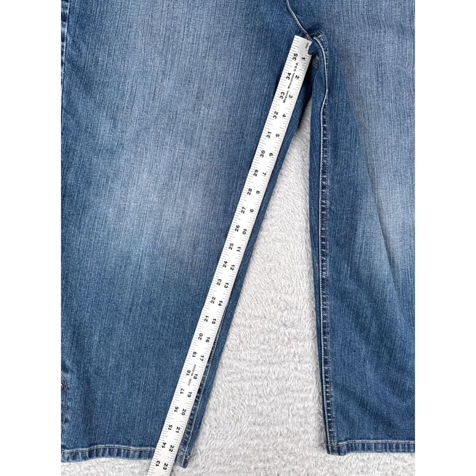Talbots VINTAGE Talbots Jeans Women 16 Capri Denim Medium Wash 34x23 High Rise Cotton Blend Spring Summer Women Size 38" / US 16 / IT 52 - 7 Thumbnail
