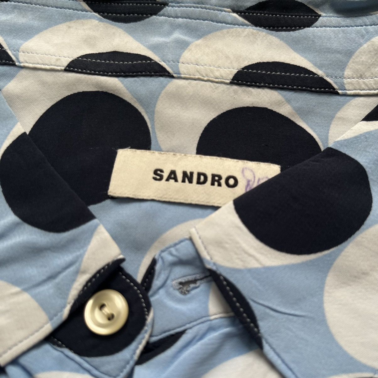 Sandro Sandro Polkadot Shirt Size US XL / EU 56 / 4 - 4 Thumbnail