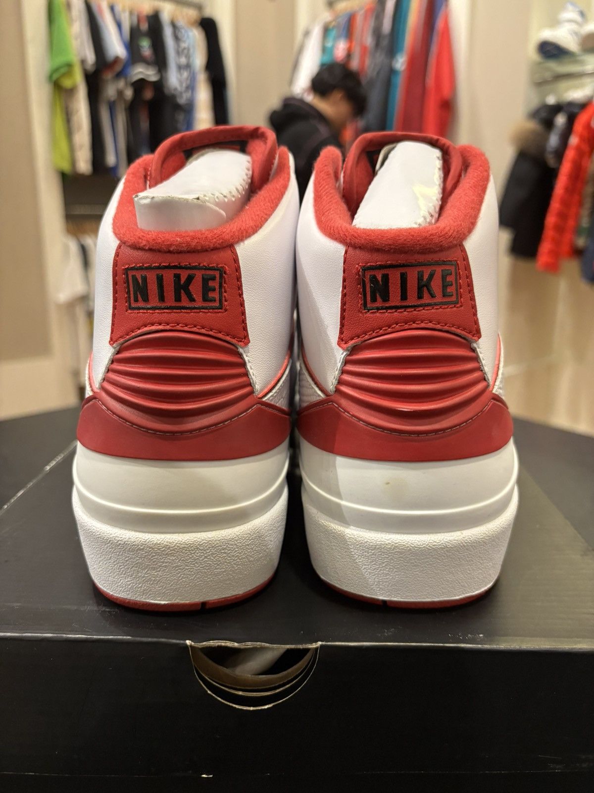 Jordan Brand Jordan 2 Retro ‘White Red’ Size US 9.5 / EU 42-43 - 3 Thumbnail