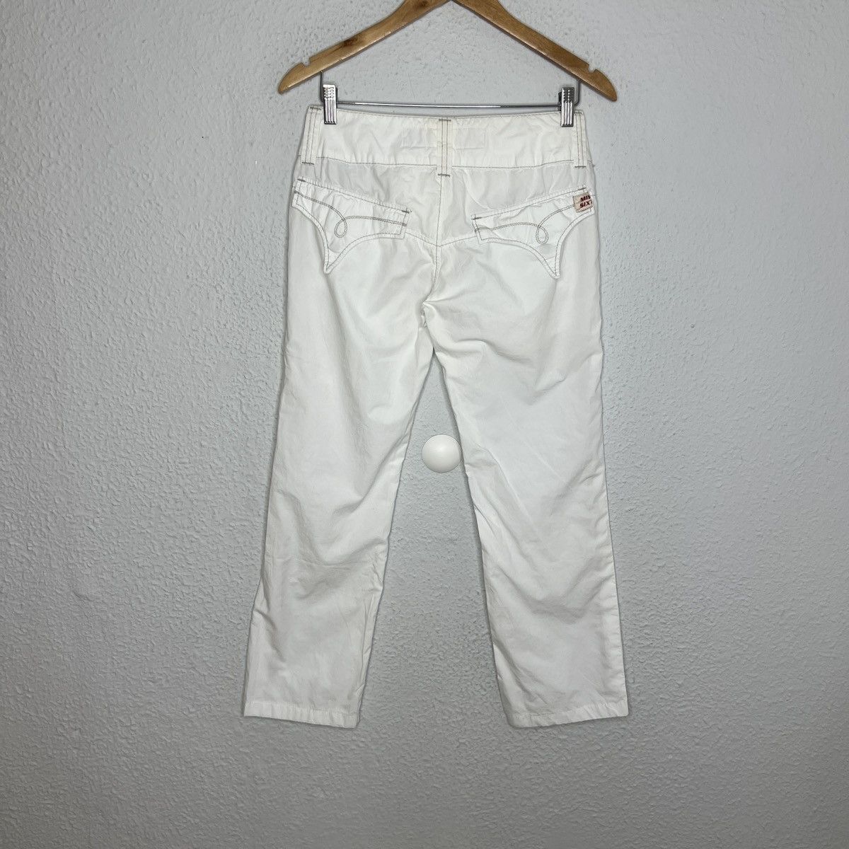 Miss Sixty × Vintage Miss Sixty Parachute Pants Trousers White Size 27" / US 4 / IT 40 - 6 Thumbnail