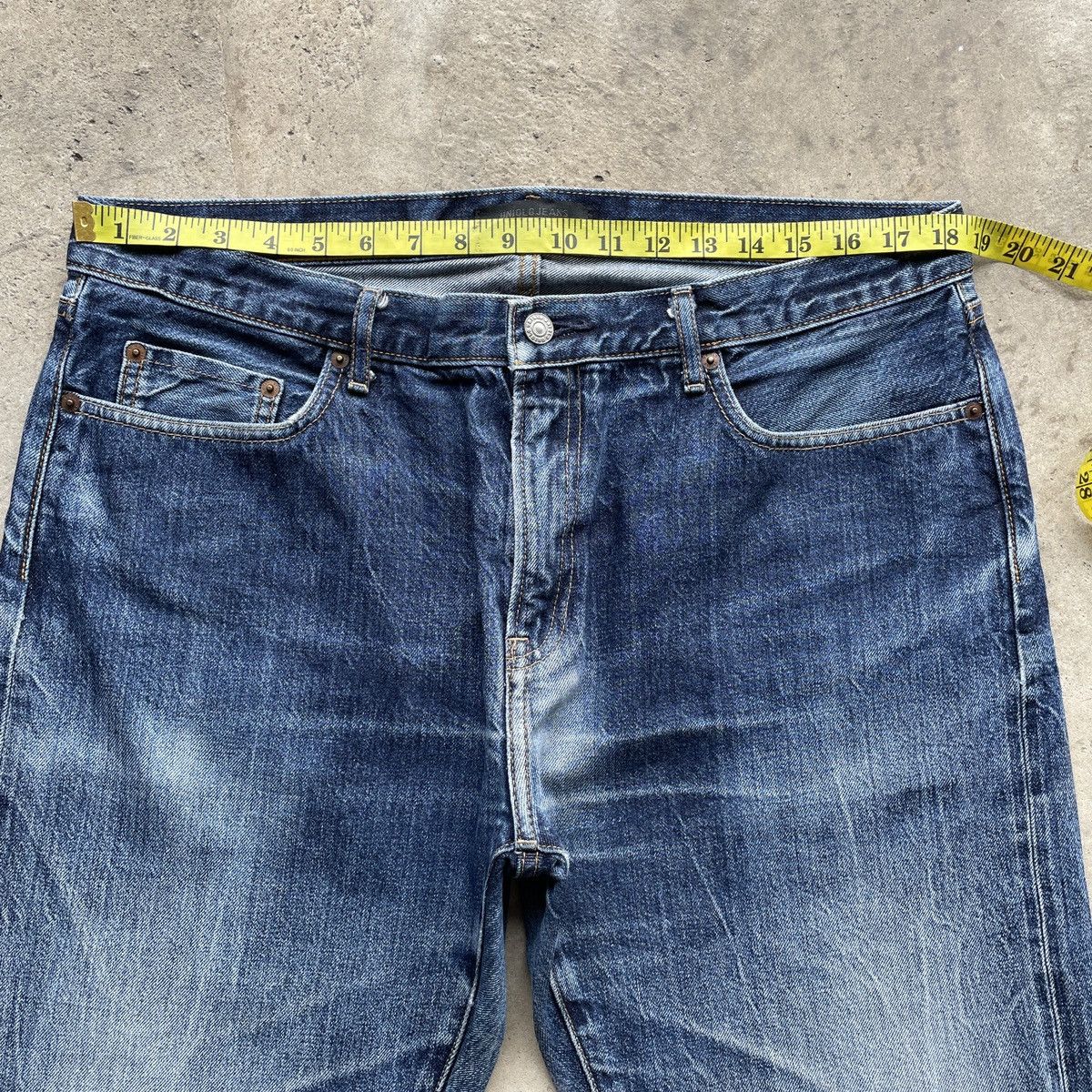 Japanese Brand × Jean × Vintage Vintage Japanese Faded Distressed Selvedge Jeans Pants W37 Size US 37 - 5 Thumbnail