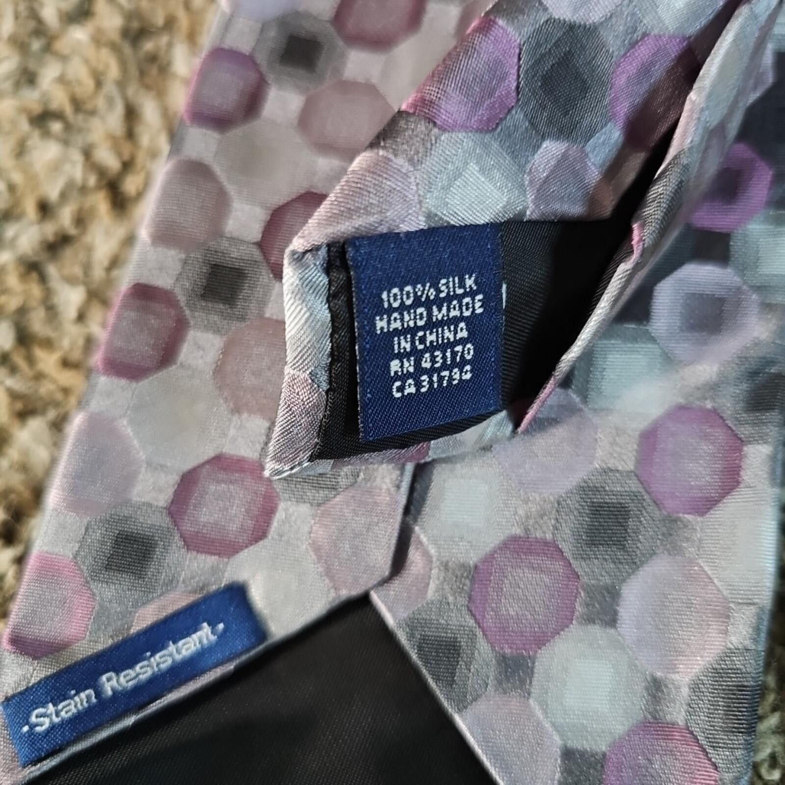 John Ashford John Ashford 100% Silk Handmade Necktie Size ONE SIZE - 3 Thumbnail