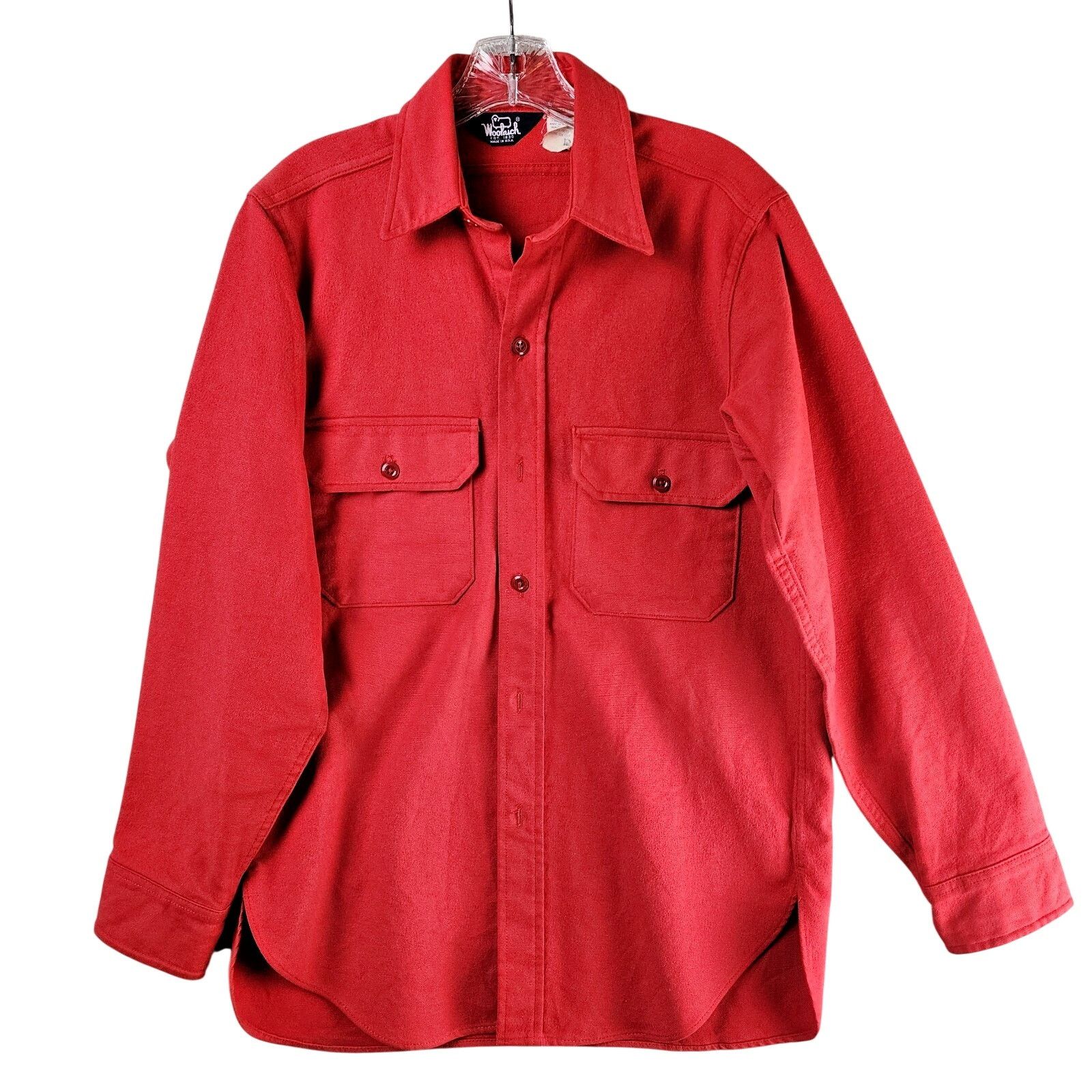 Woolrich Woolen Mills Woolrich Flannel Shirt Men Med Long Sleeve Red Heavyweight Size US M / EU 48-50 / 2 - 1 Thumbnail