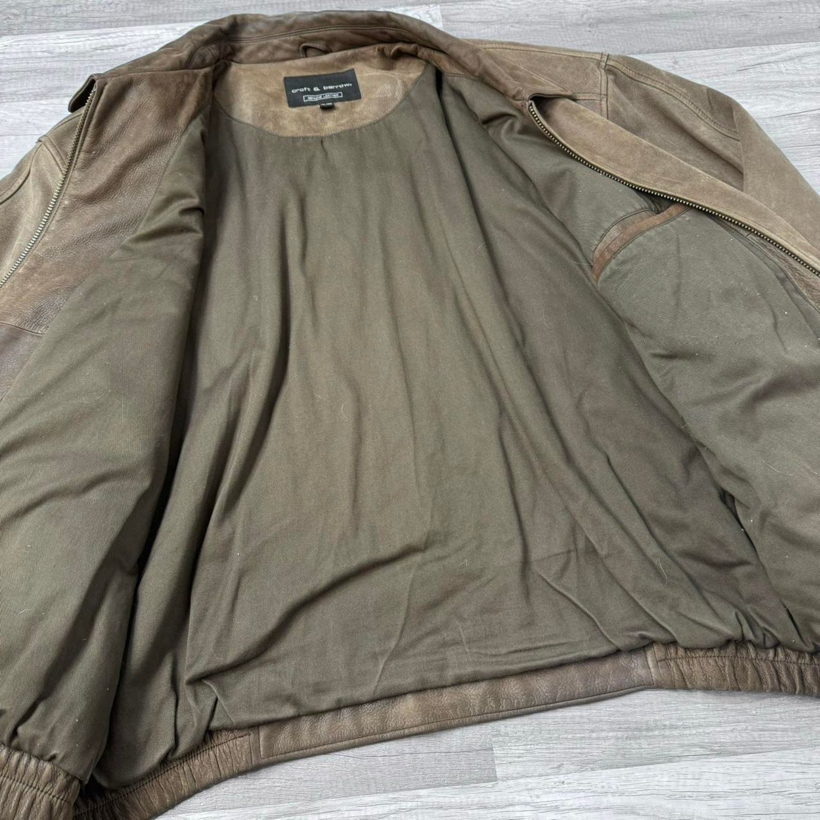 Other Leather Bomber Jacket Vintage Distressed Brown Size XL Size US XXL / EU 58 / 5 - 3 Thumbnail
