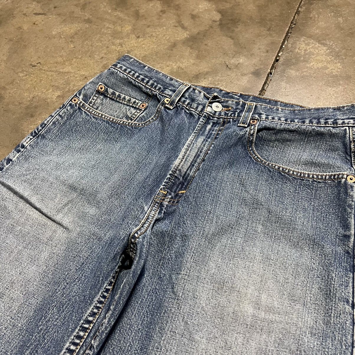 Levi's Vintage 90s Levis 569 Baggy Denim Shorts Loose Fit Skater Size US 32 / EU 48 - 10 Thumbnail