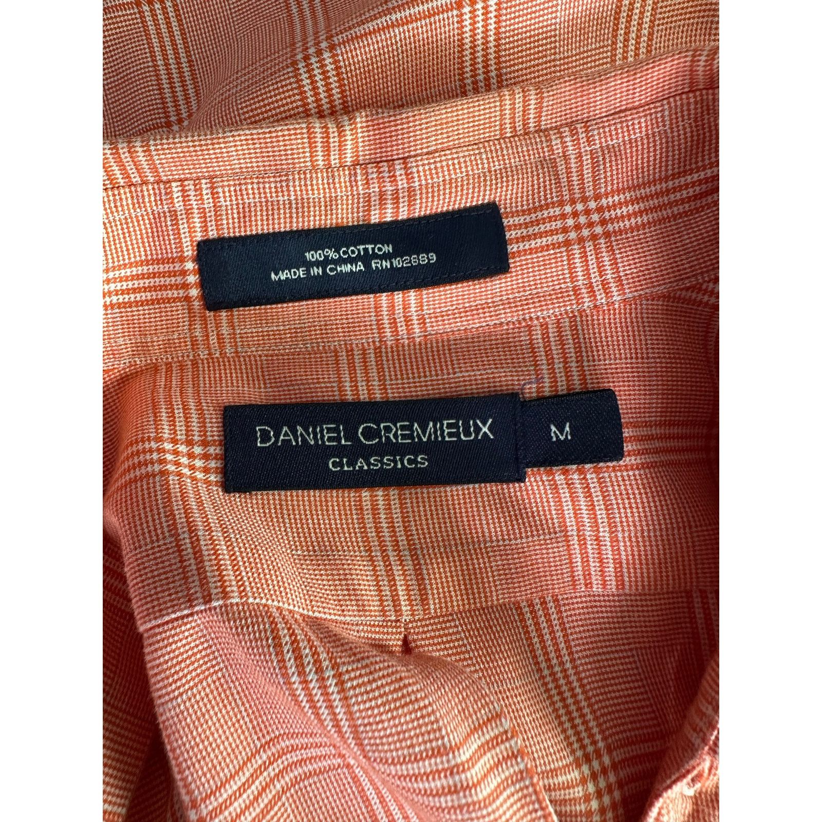 Daniel Cremieux Daniel Cremieux orange plaid long sleeves shirt size Medium Size US M / EU 48-50 / 2 - 3 Thumbnail
