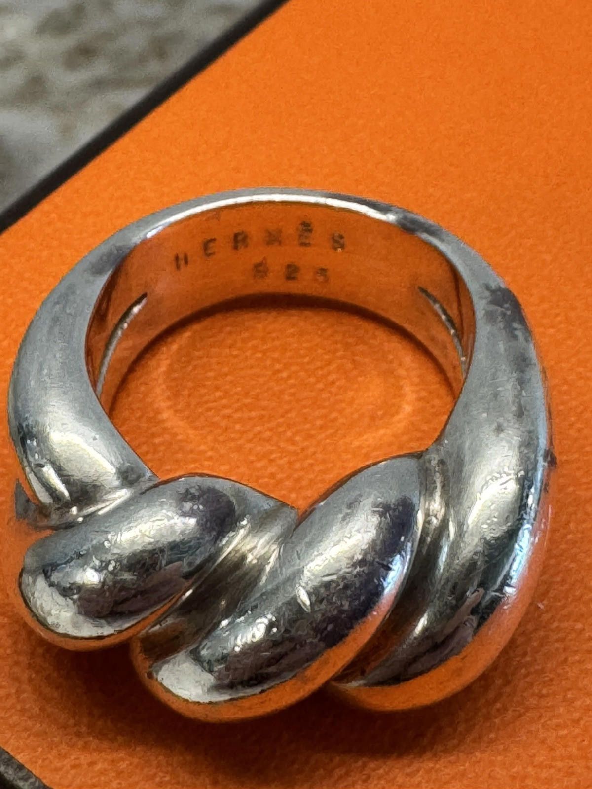 Hermes Hermes Paris Ring Torsade - US Size 7.5 - SV925 - Used - VG Size ONE SIZE - 4 Thumbnail