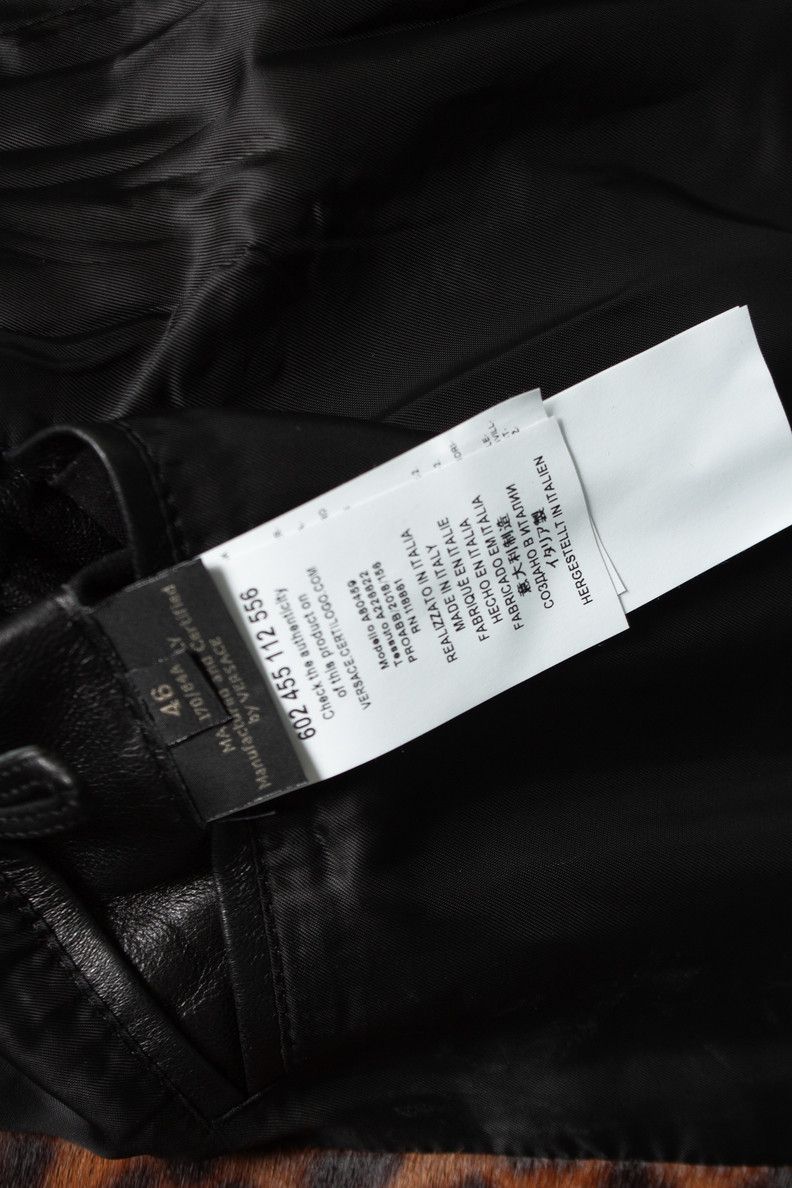 Versace Versace, Ponyskin leopard biker jacket FW24 Size US S / EU 44-46 / 1 - 5 Thumbnail