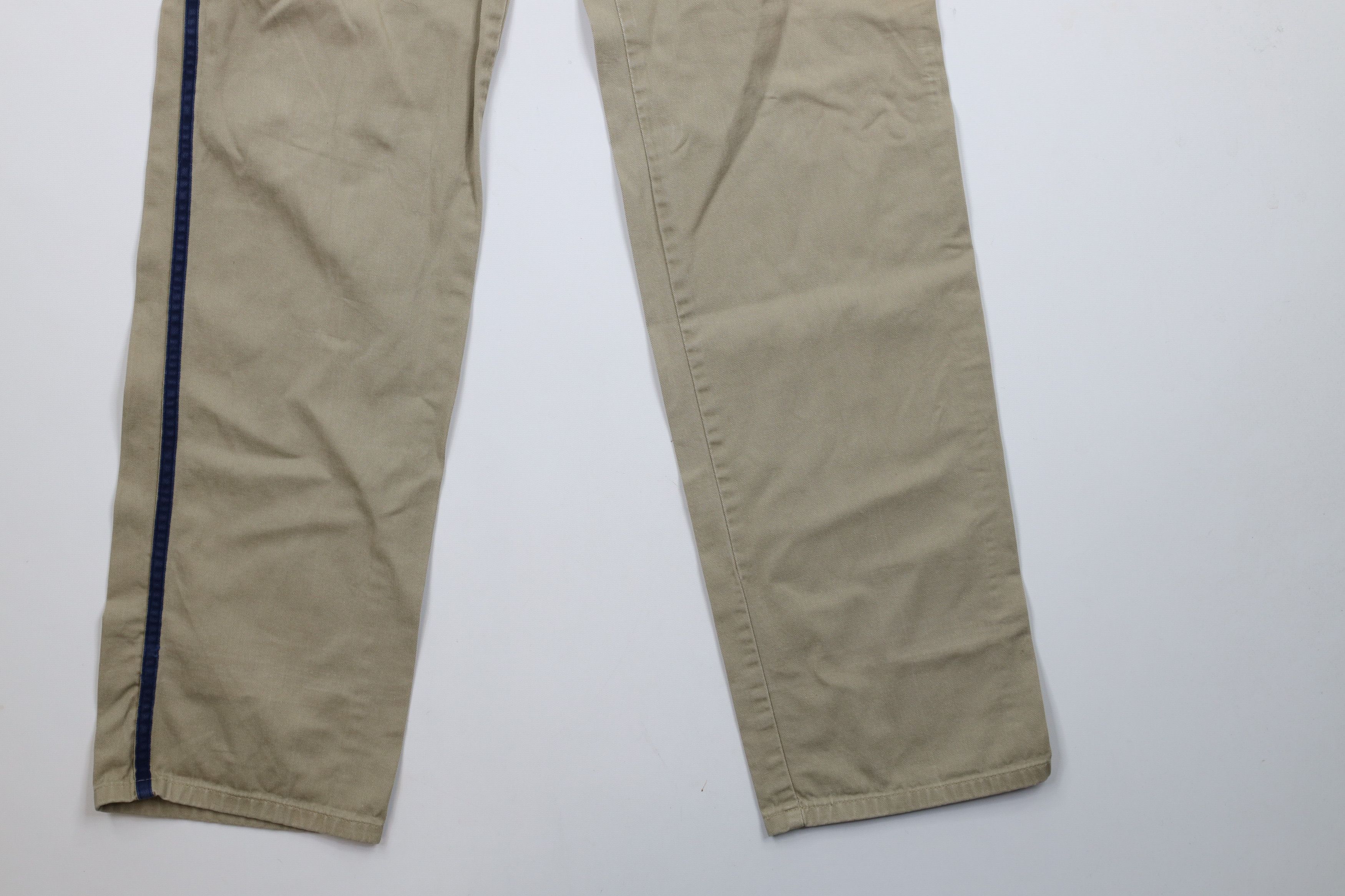 Nike × Vintage Vintage 80s 90s Nike Mini Swoosh Striped Pants Cotton USA Size US 34 / EU 50 - 4 Thumbnail