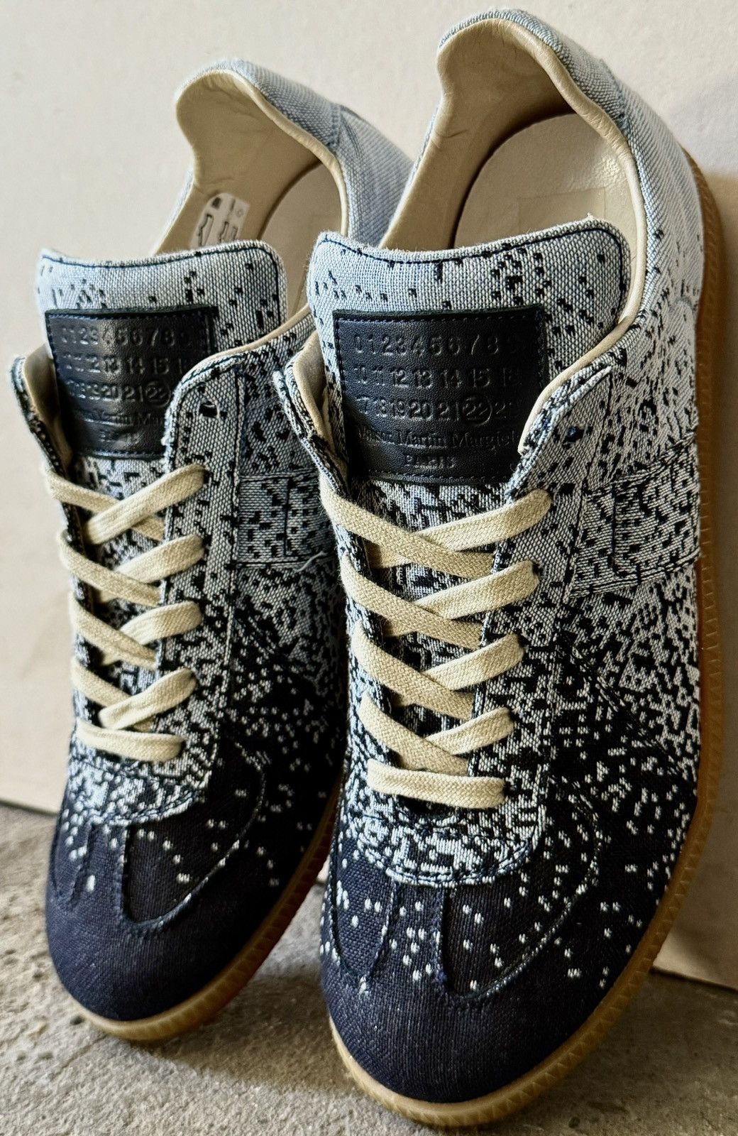 Maison Margiela - SS12 Pixel Effect - Denim Splatter Gats