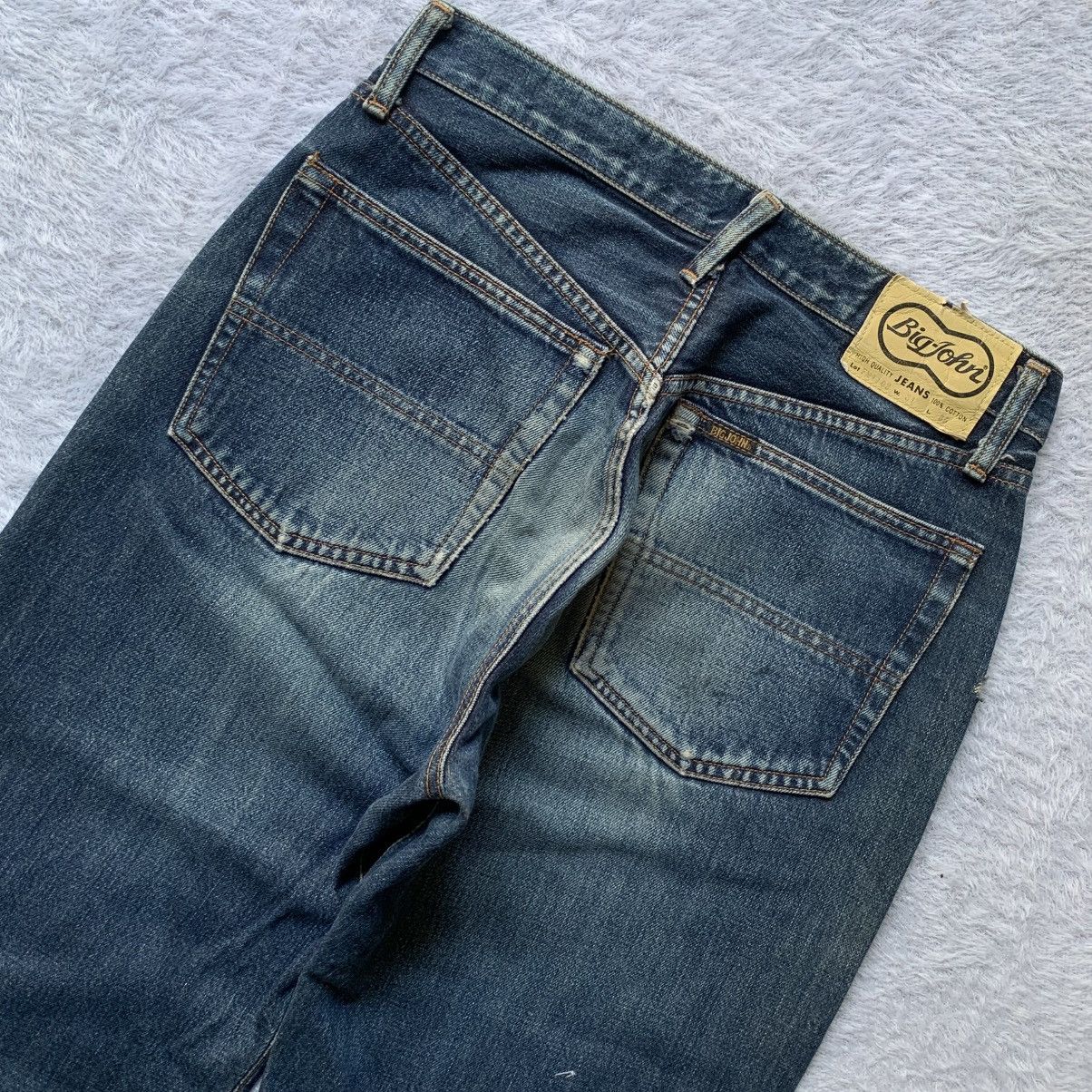 Big John Vintage big john first model distressed and ripped selvedge Size US 30 / EU 46 - 10 Thumbnail