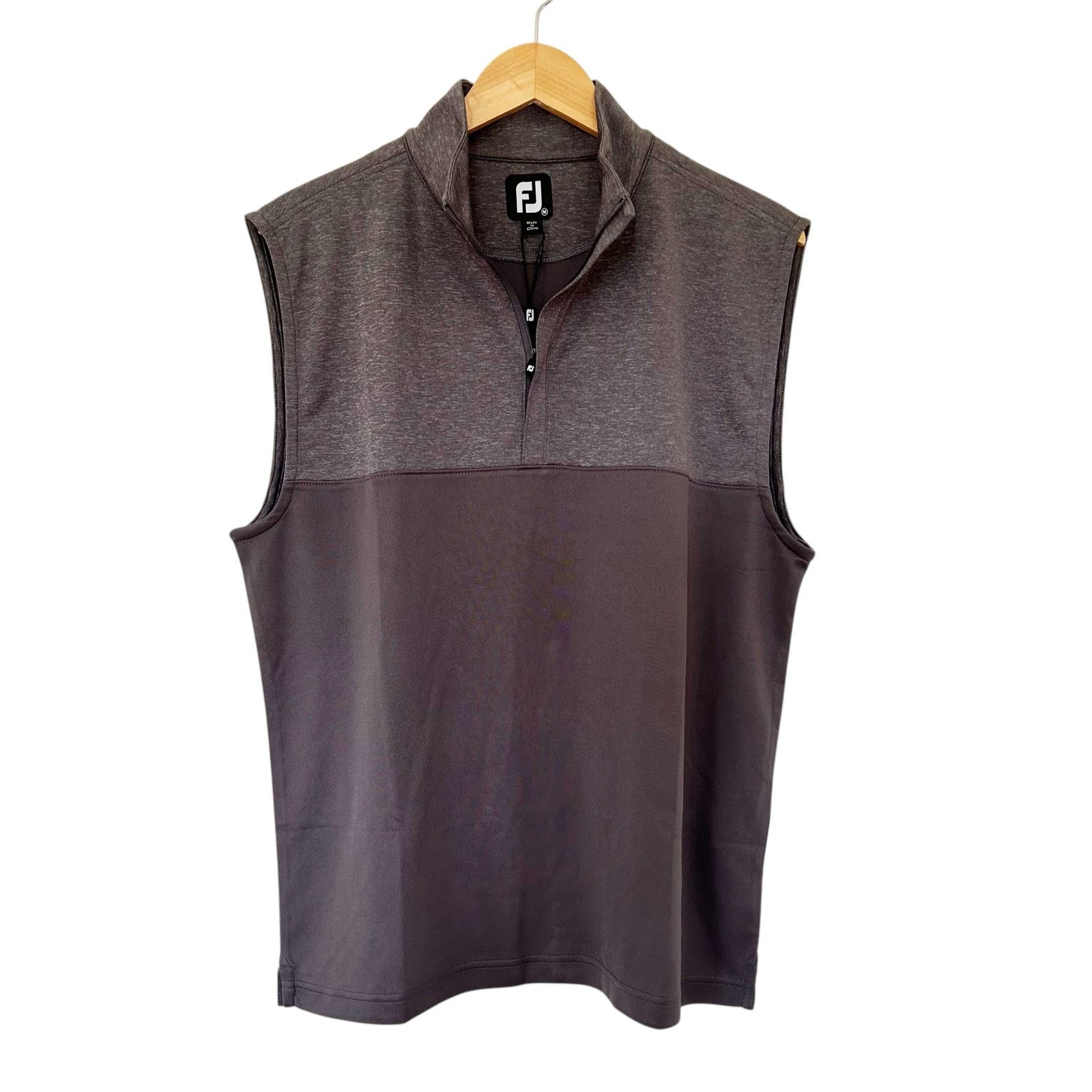 Footjoy FootJoy Gray Quarter Zip Vest Sz M Size US M / EU 48-50 / 2 - 1 Thumbnail