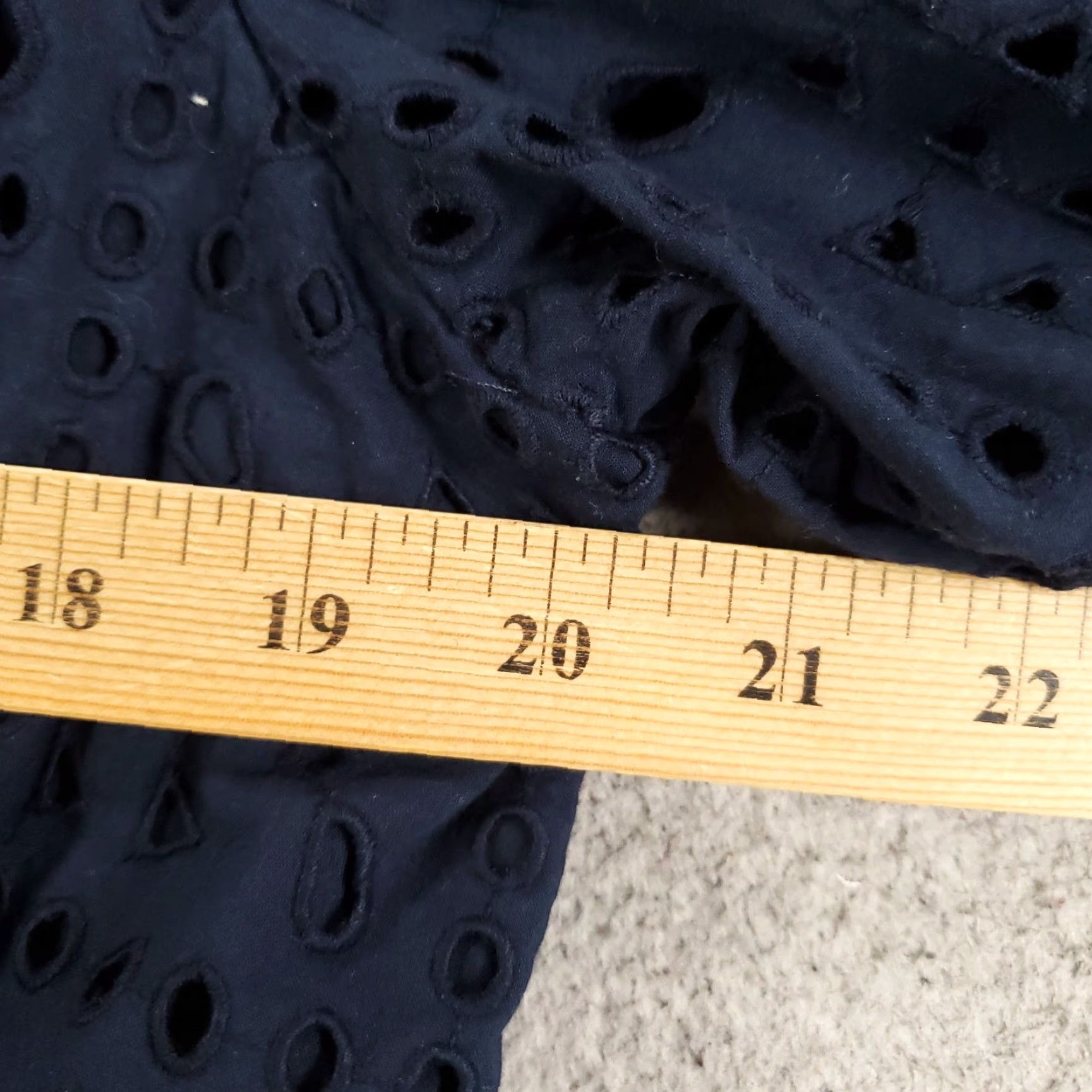 Loft LOFT Womens Romper Size 14 Blue Short Sleeve Button Front Cutouts Pockets 1 Piece Casual Travel Vintage: No Size 36" / US 14 / IT 50 - 6 Thumbnail