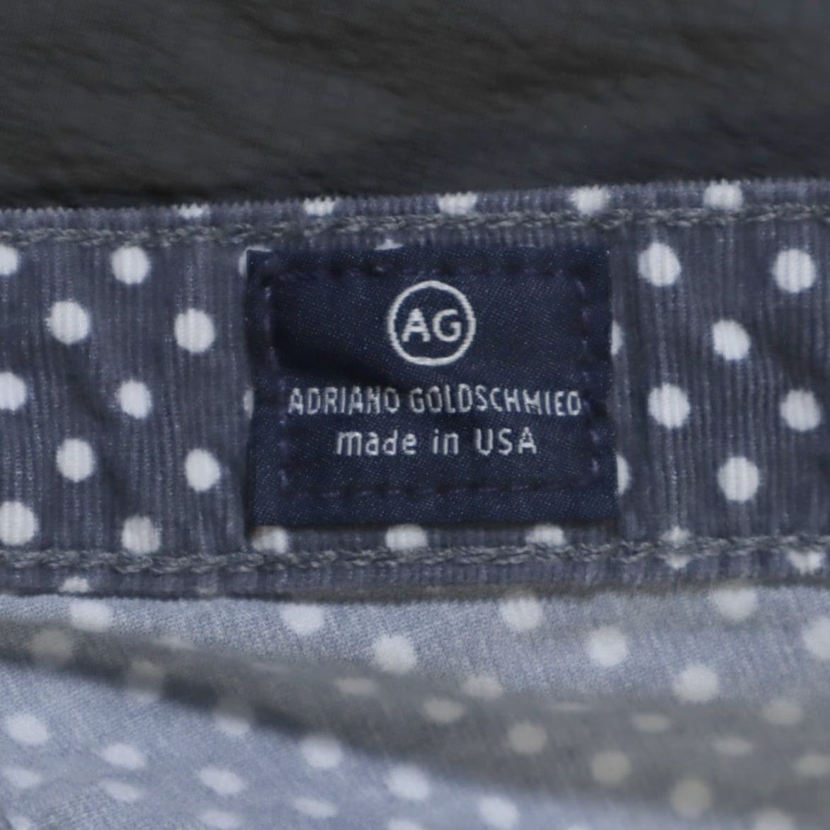 Velvet Adriano Goldschmied Stevie Ankle Velvet Dotted Jeans Blue Women's 28 Size 28" / US 6 / IT 42 - 6 Thumbnail