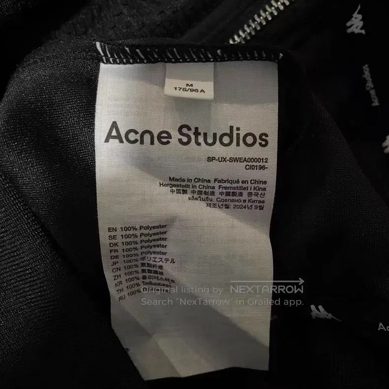 Acne Studios Acne Studios Full Print Logo Stand Collar Jacket Size US M / EU 48-50 / 2 - 4 Thumbnail