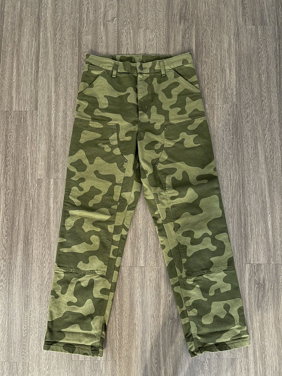 パンツ PALACE Carhartt WIP Double Knee Pant Palace x Carhartt WIP Double Knee Pant Hickory Wax/Black Men's