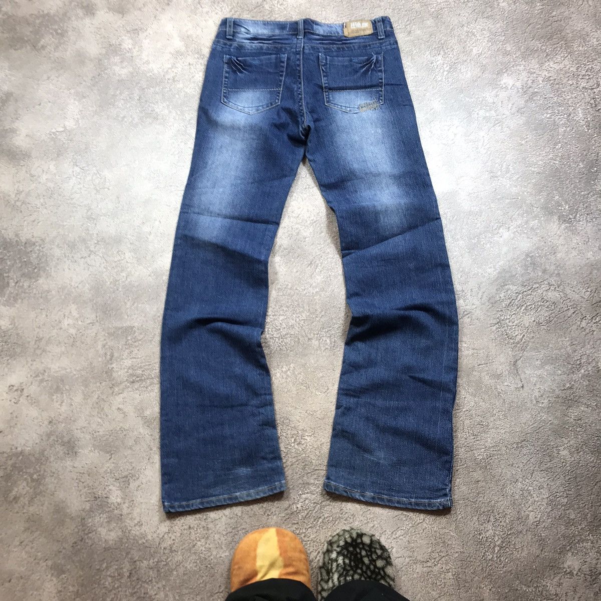 Vintage Vintage 90s Distressed Baggy Wide Leg Jeans Grunge Skate 31 Size 31" - 4 Thumbnail