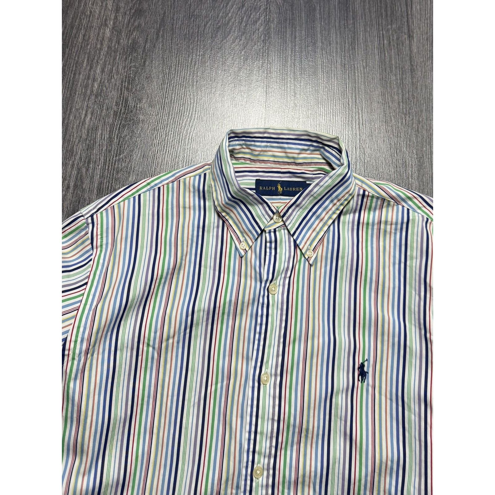 Polo Ralph Lauren × Vintage Y2K Polo Ralph Lauren Striped Shirt Size US L / EU 52-54 / 3 - 4 Thumbnail