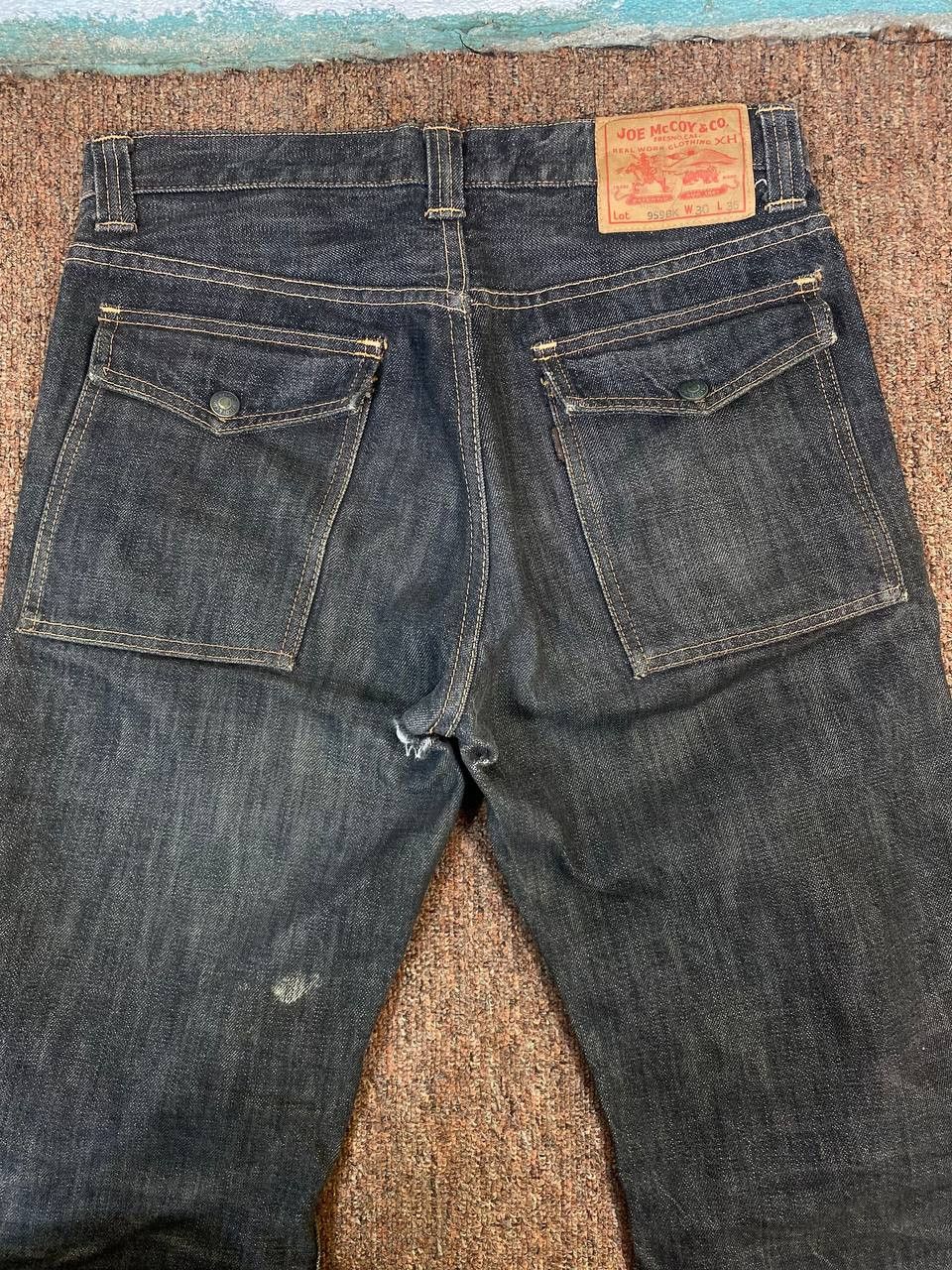 vintage joe mccoy bushpants distressed denim nice design