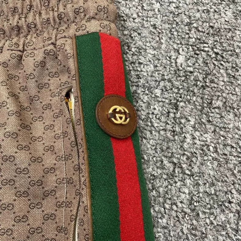Gucci Gucci Logo Red Green Striped Shorts-2505 Size US 26 / EU 42 - 4 Thumbnail